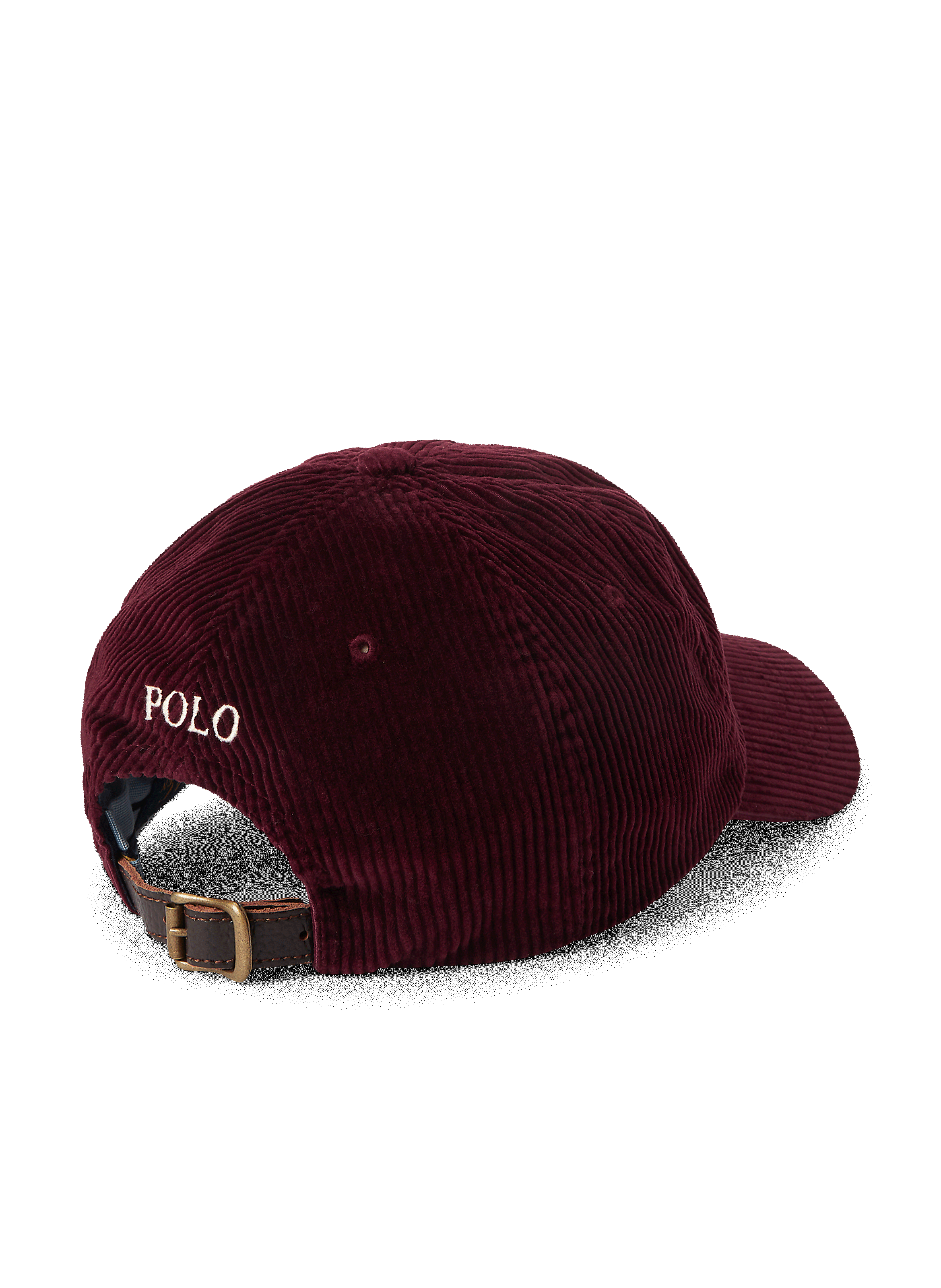 Casquette logo en velours côtelé