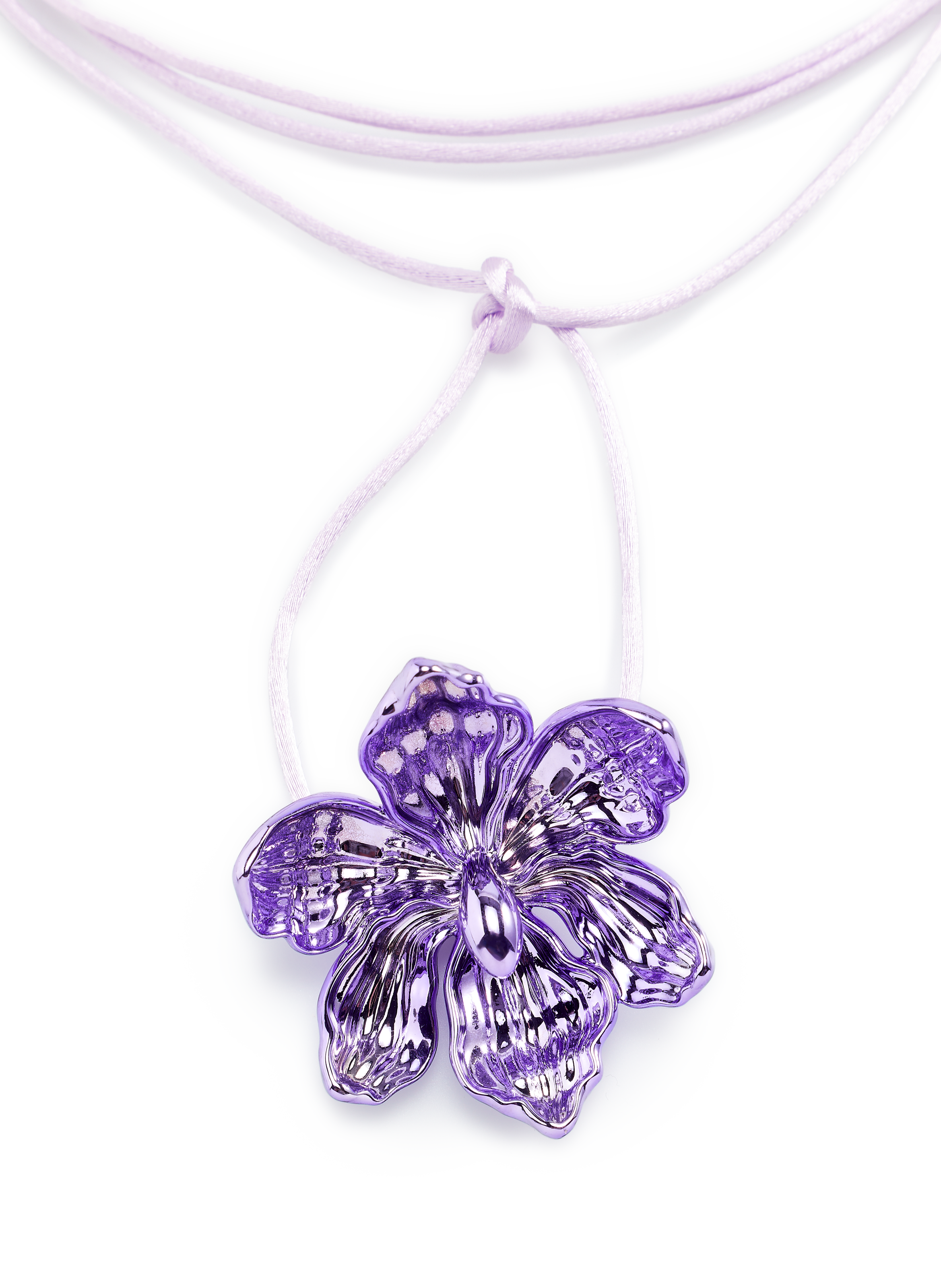 Collier Iris Lacet  HUGO KREIT Violet