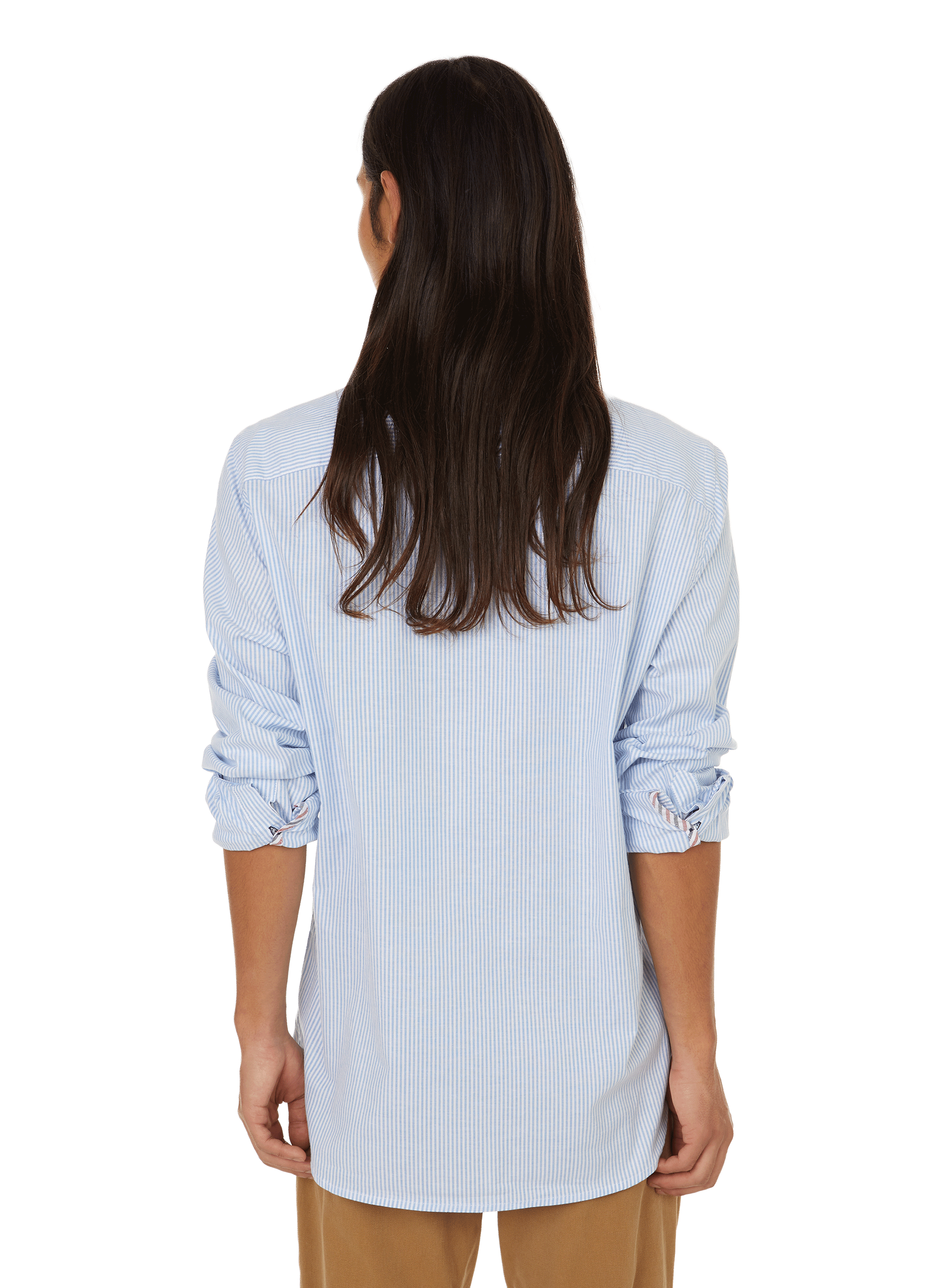 Chemise rayée en coton organique TOMMY HILFIGER Bleu