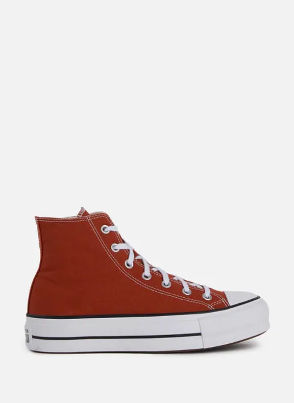 CONVERSE cotton high-top trainers
