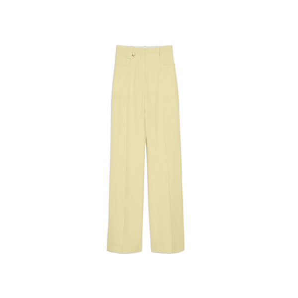 Jacquemus Le Trouseralon Sauge Trousers In Yellow