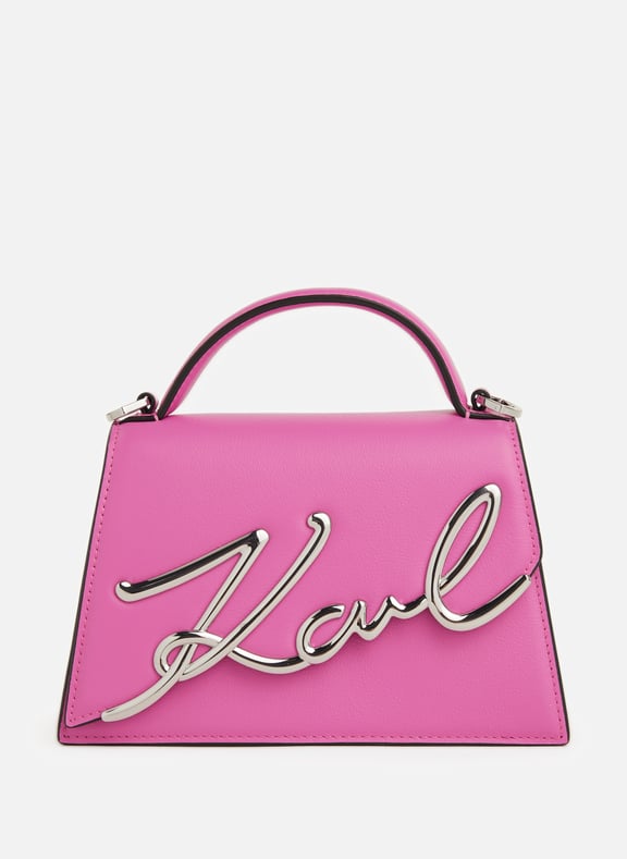 Sac K Signature 2.0 en cuir Rose