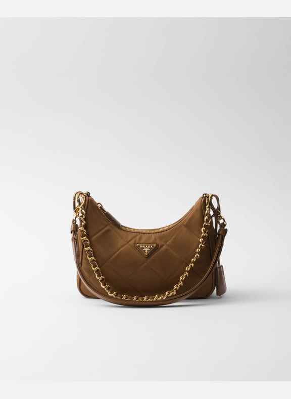 Mini sac prada re-edition 1995 chaîne en re-nylon Marron by PRADA PRADA Mini sac prada re-edition 1995 chaîne en re-nylon Marron