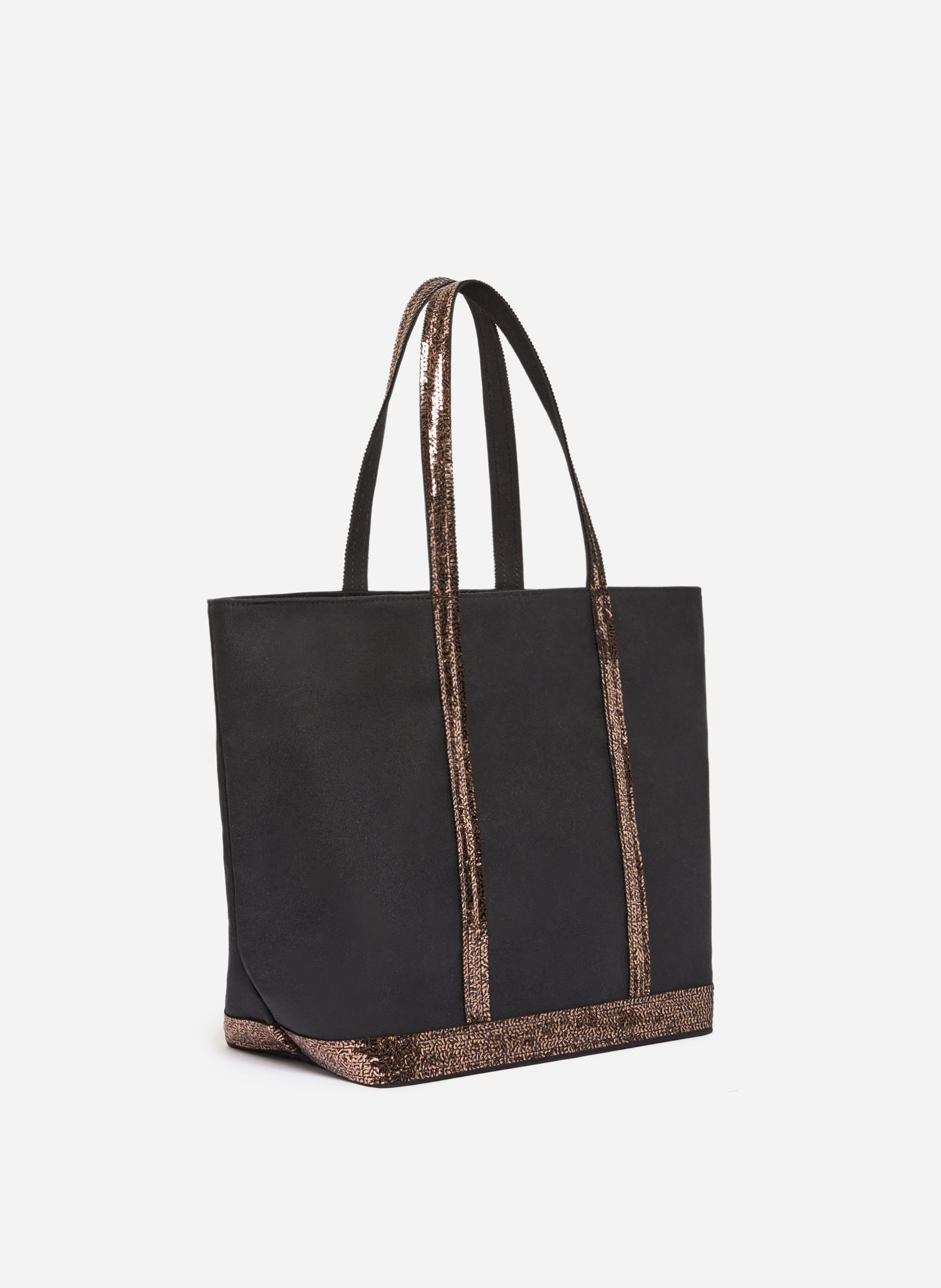 Cabas l zippé en toile VANESSA BRUNO Noir