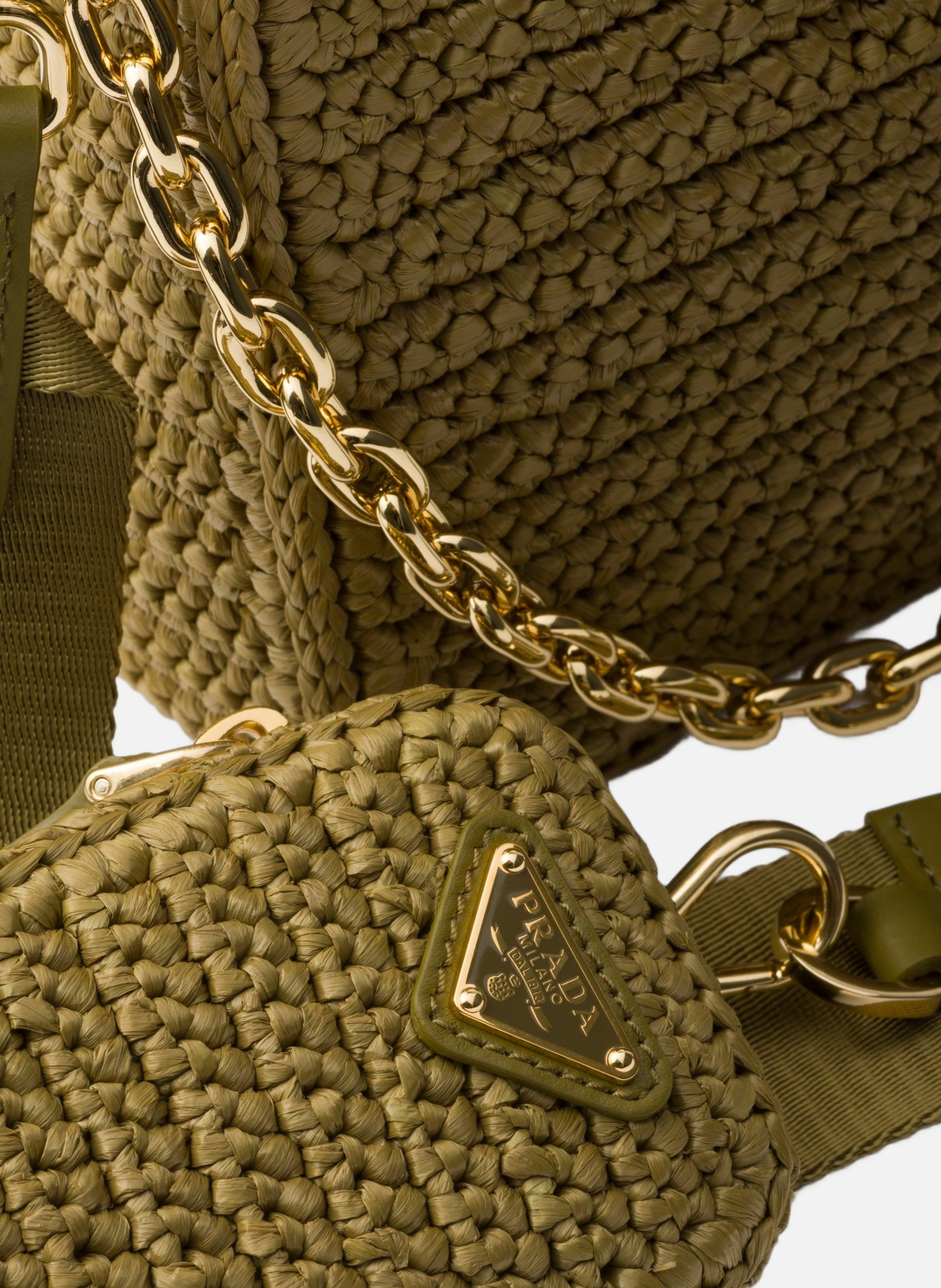 Sac en crochet prada re-edition 2005 PRADA Vert