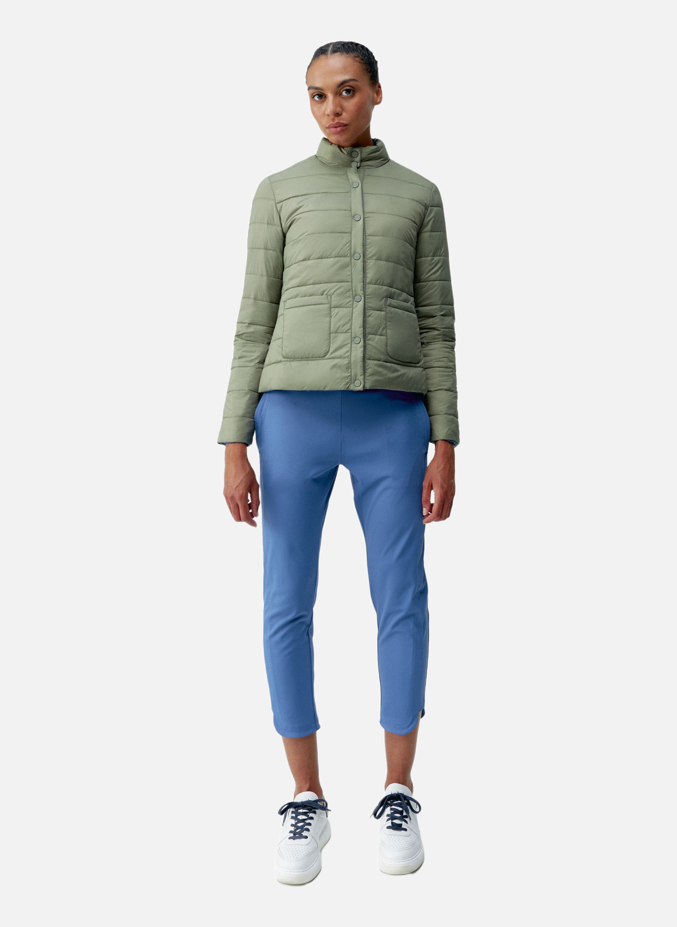 Veste de sport boutonné performance athleisure lyra BORN LIVING YOGA Bleu