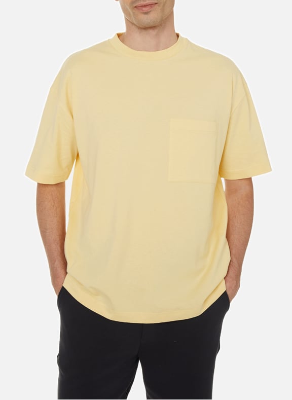 T-shirt Bart col rond en coton Jaune by SAISON 1865 SAISON 1865 T-shirt Bart col rond en coton Jaune