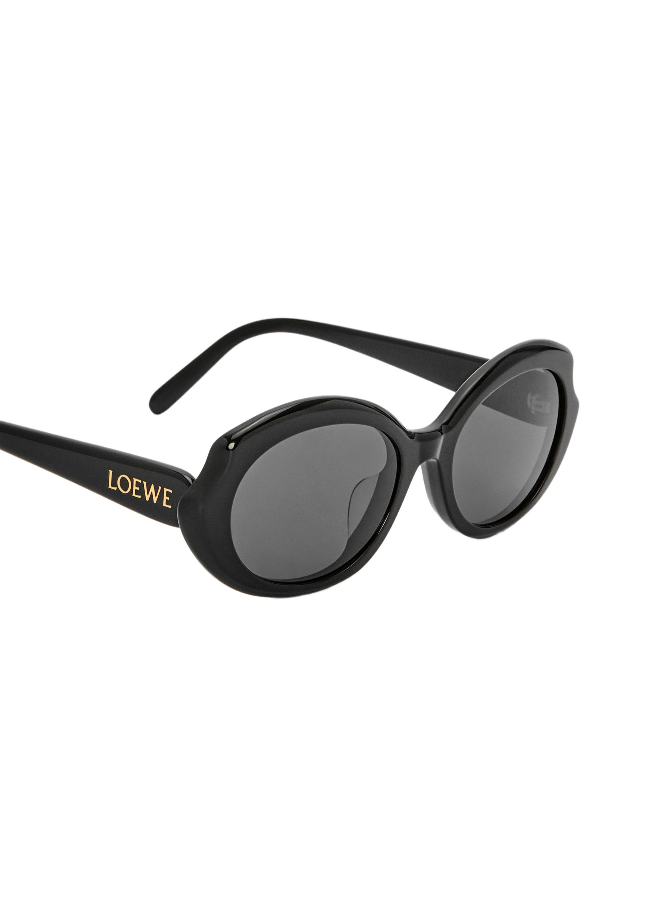 Slim Mini Oval Sunglasses LOEWE Black