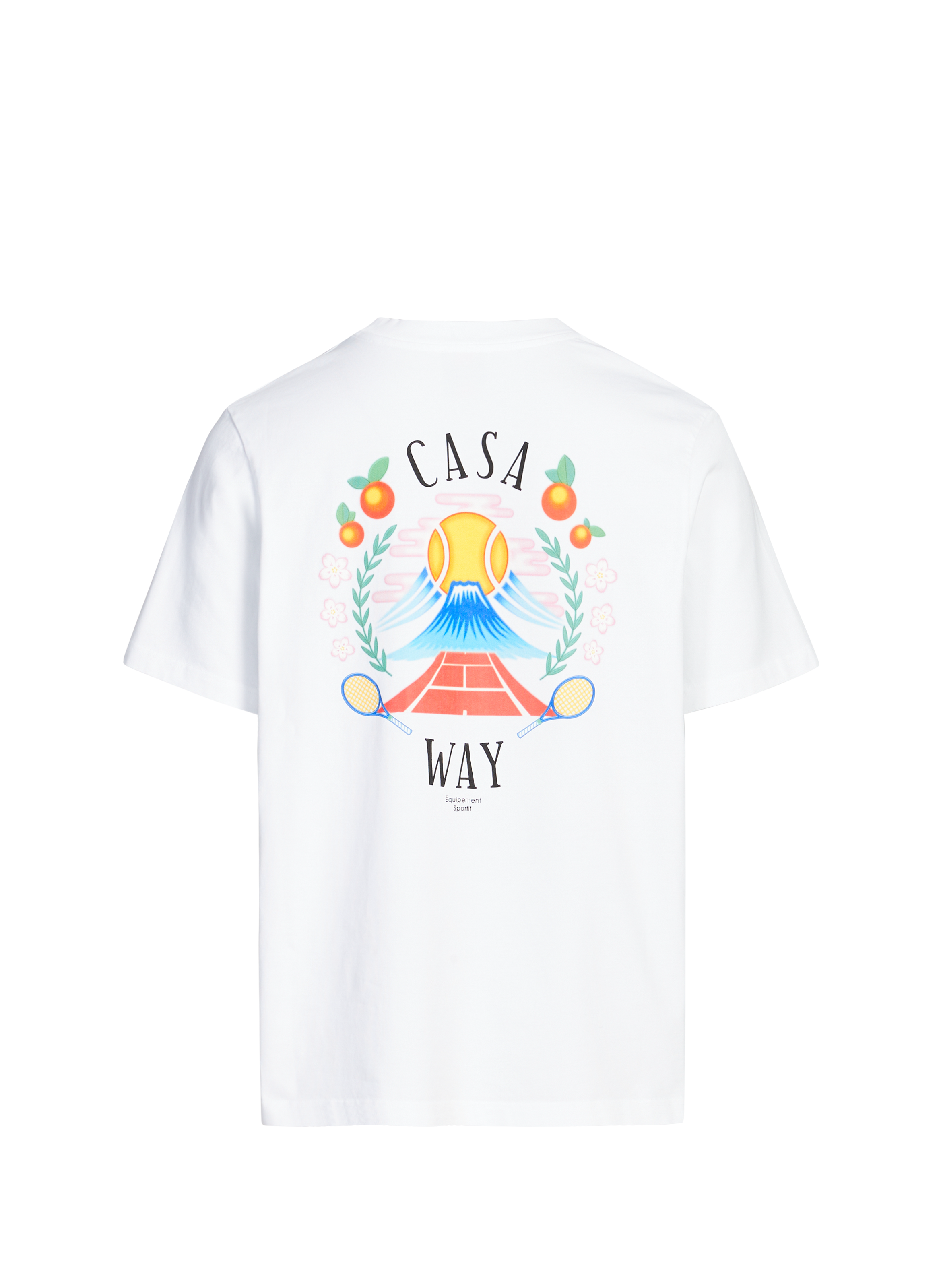 Cotton T-shirt Casa Way Mountain CASABLANCA PARIS White