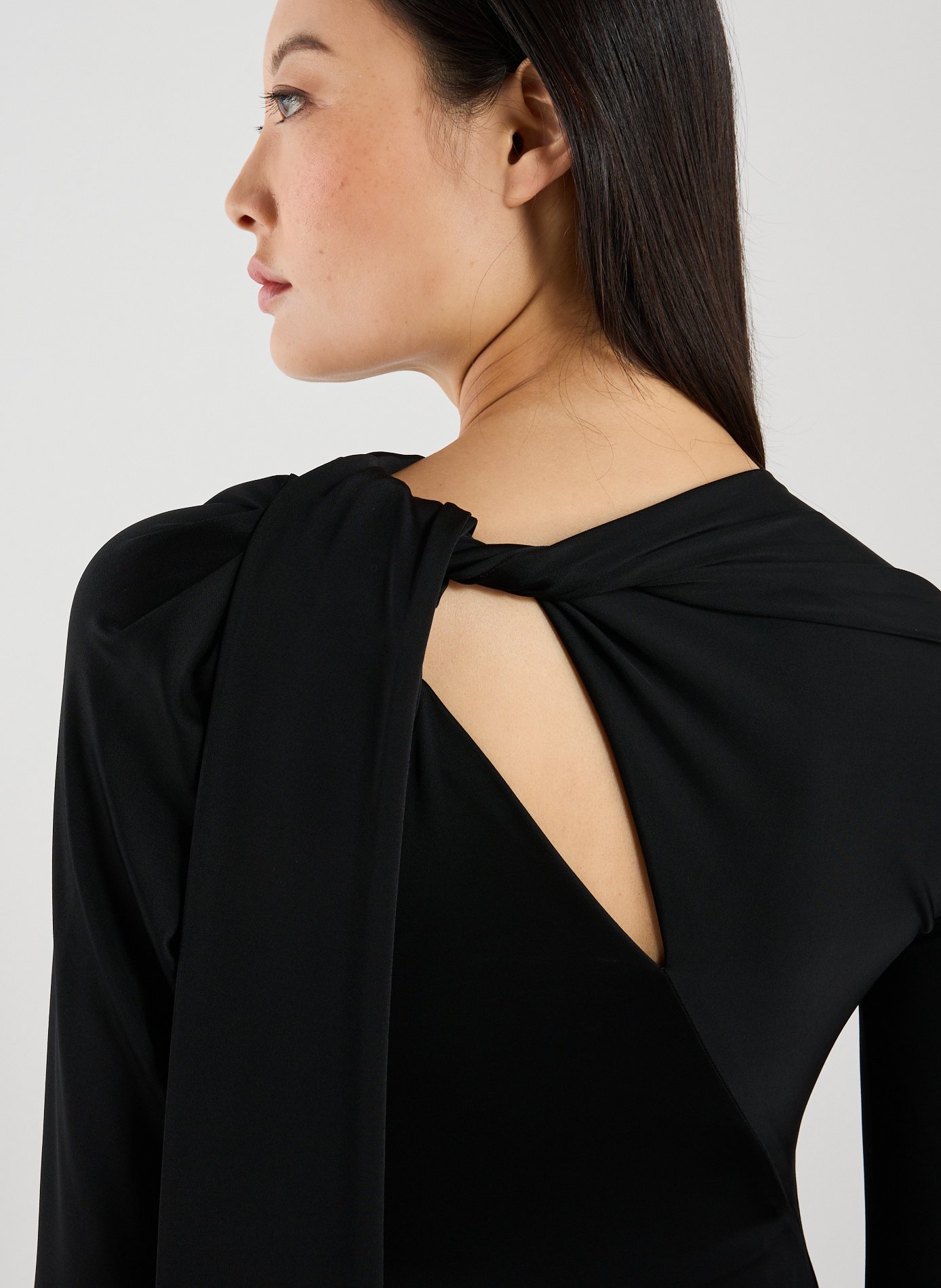 Top à col bateau VICTORIA BECKHAM Noir