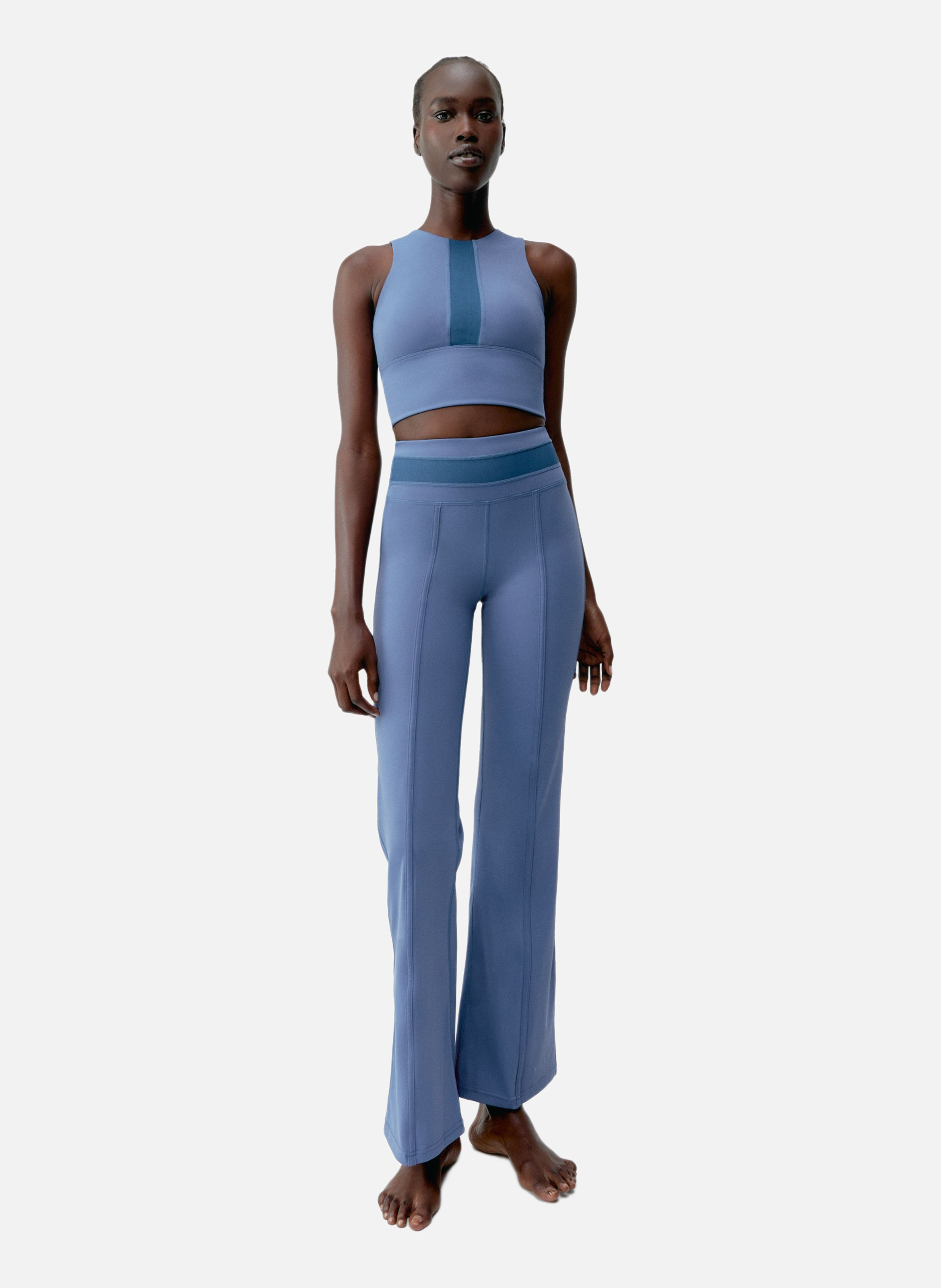 Legging de sport long performance maeva BORN LIVING YOGA Bleu