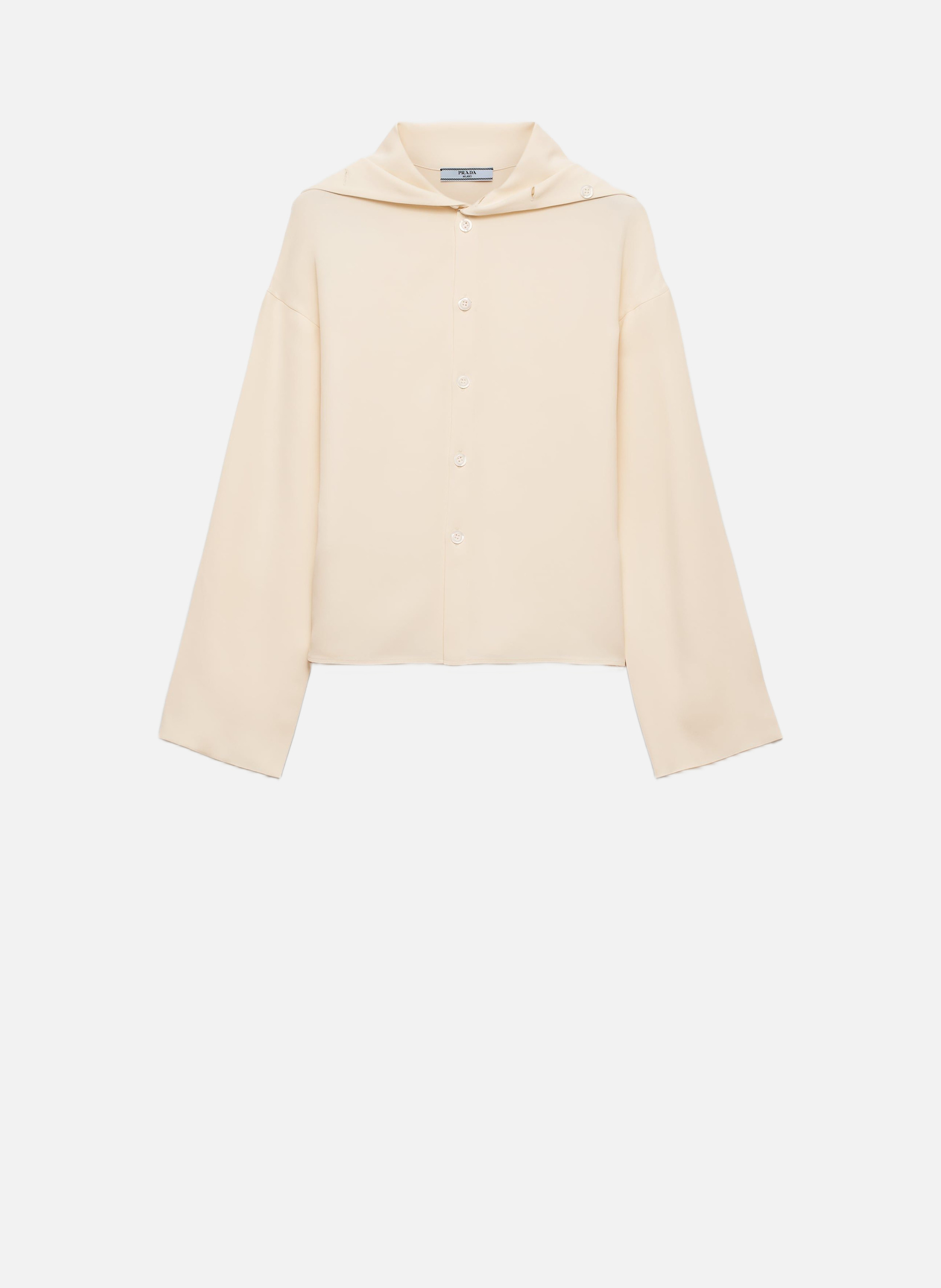 Chemise en étoffe de soie PRADA Beige
