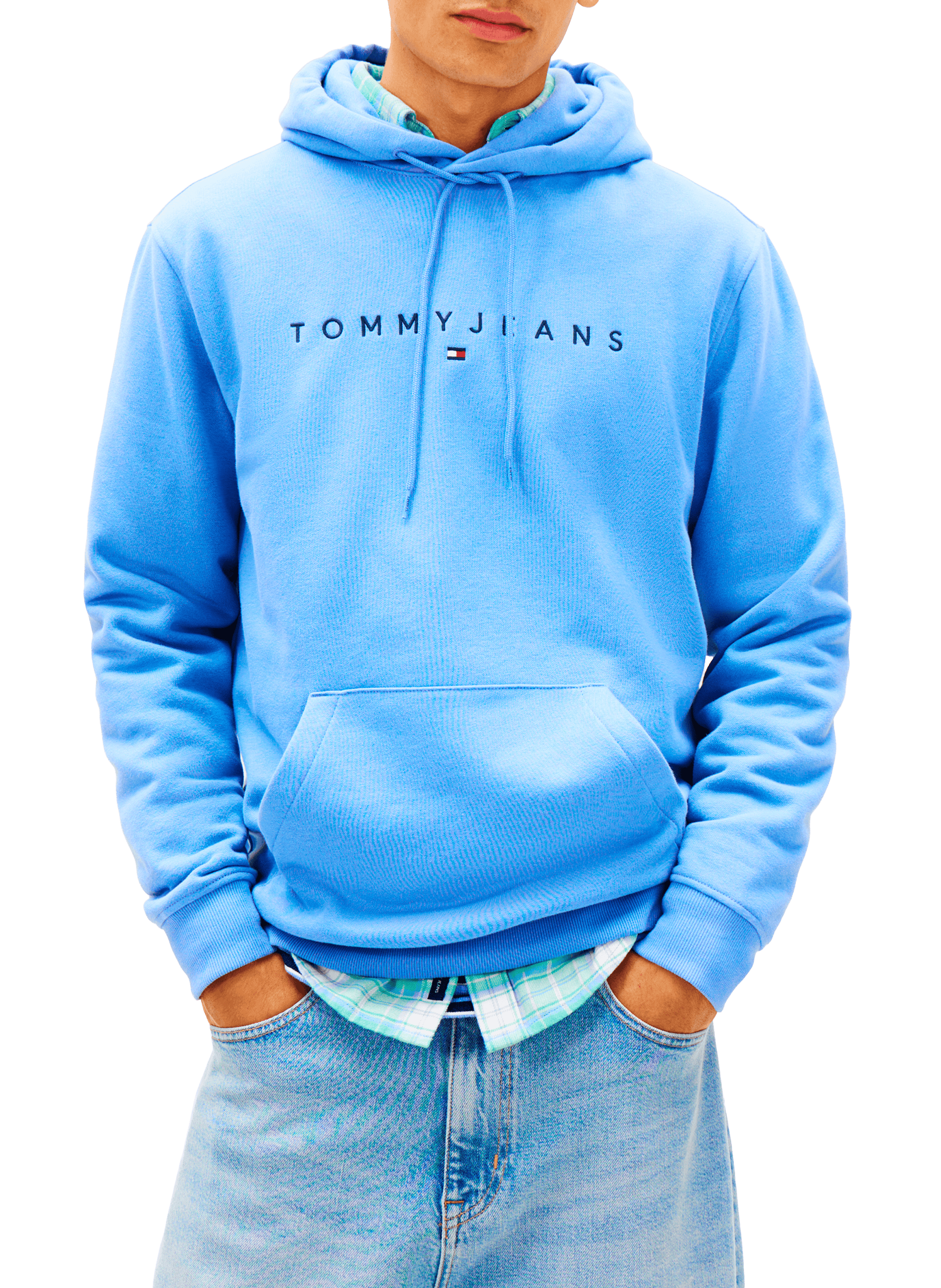 Hoodie with embroidered logo TOMMY HILFIGER Blue