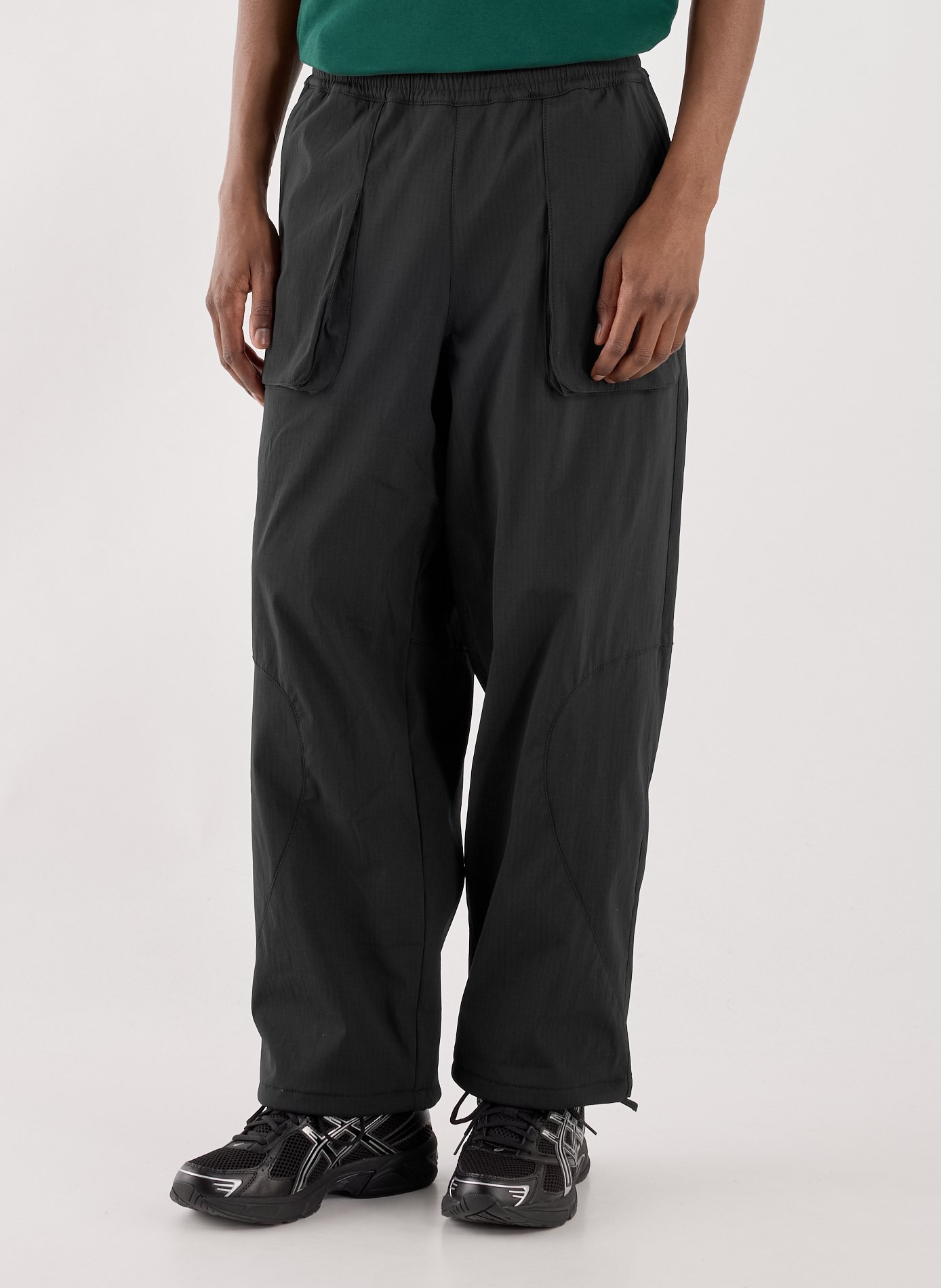 Straight pants with elastic waist ARTE ANTWERP Black