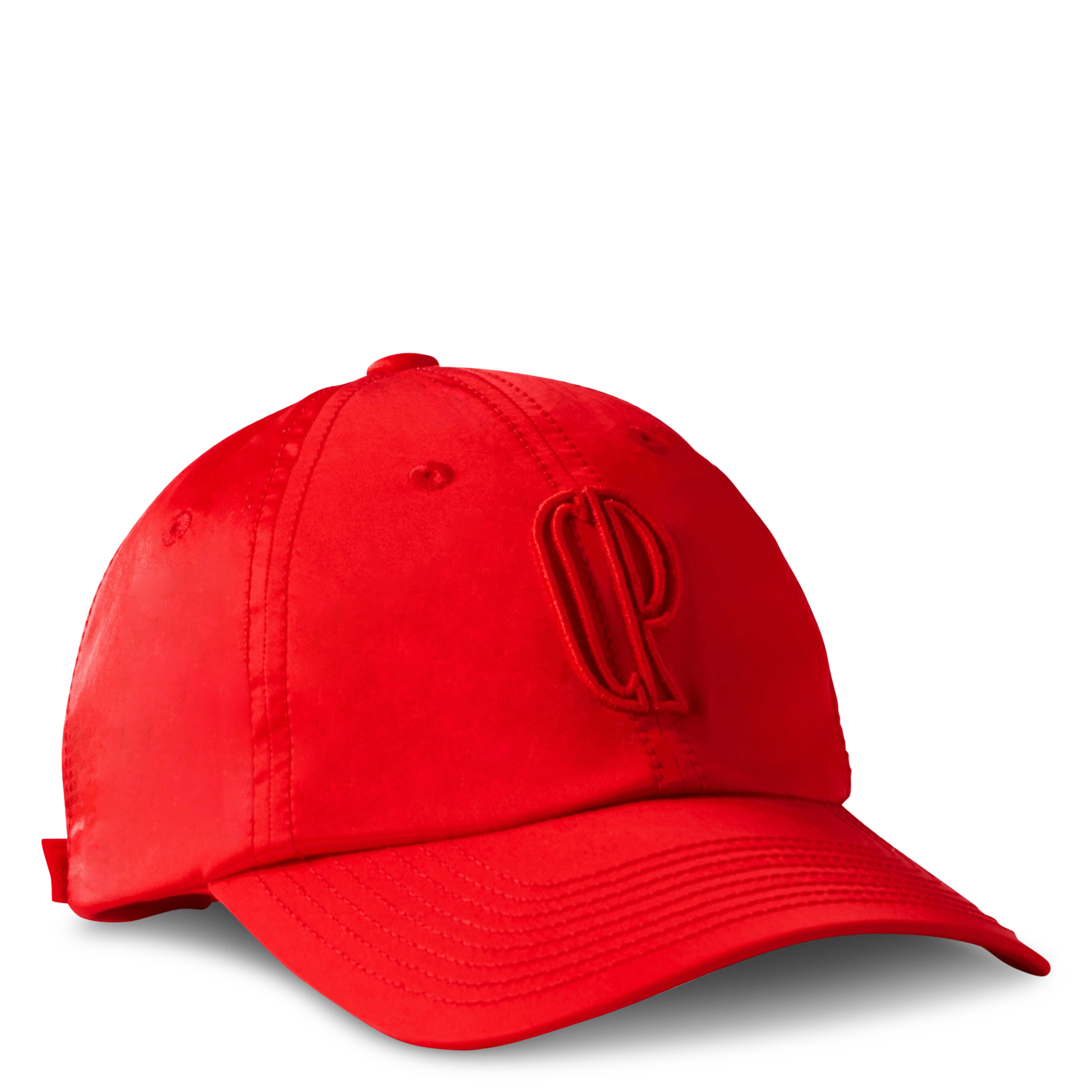 Casquette brodée satinée CLAUDIE PIERLOT Rouge
