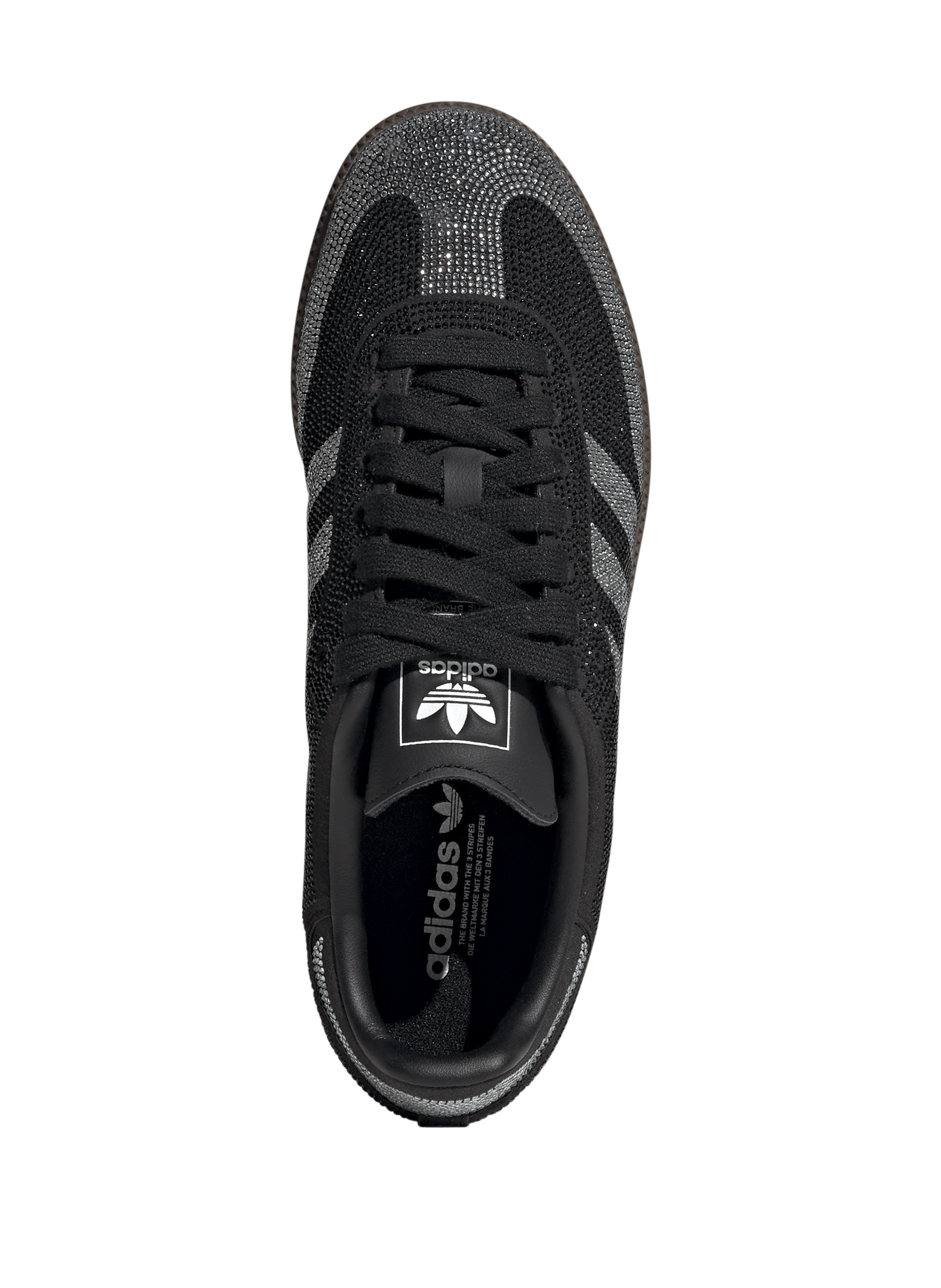 Strass lace-up sneakers ADIDAS Black