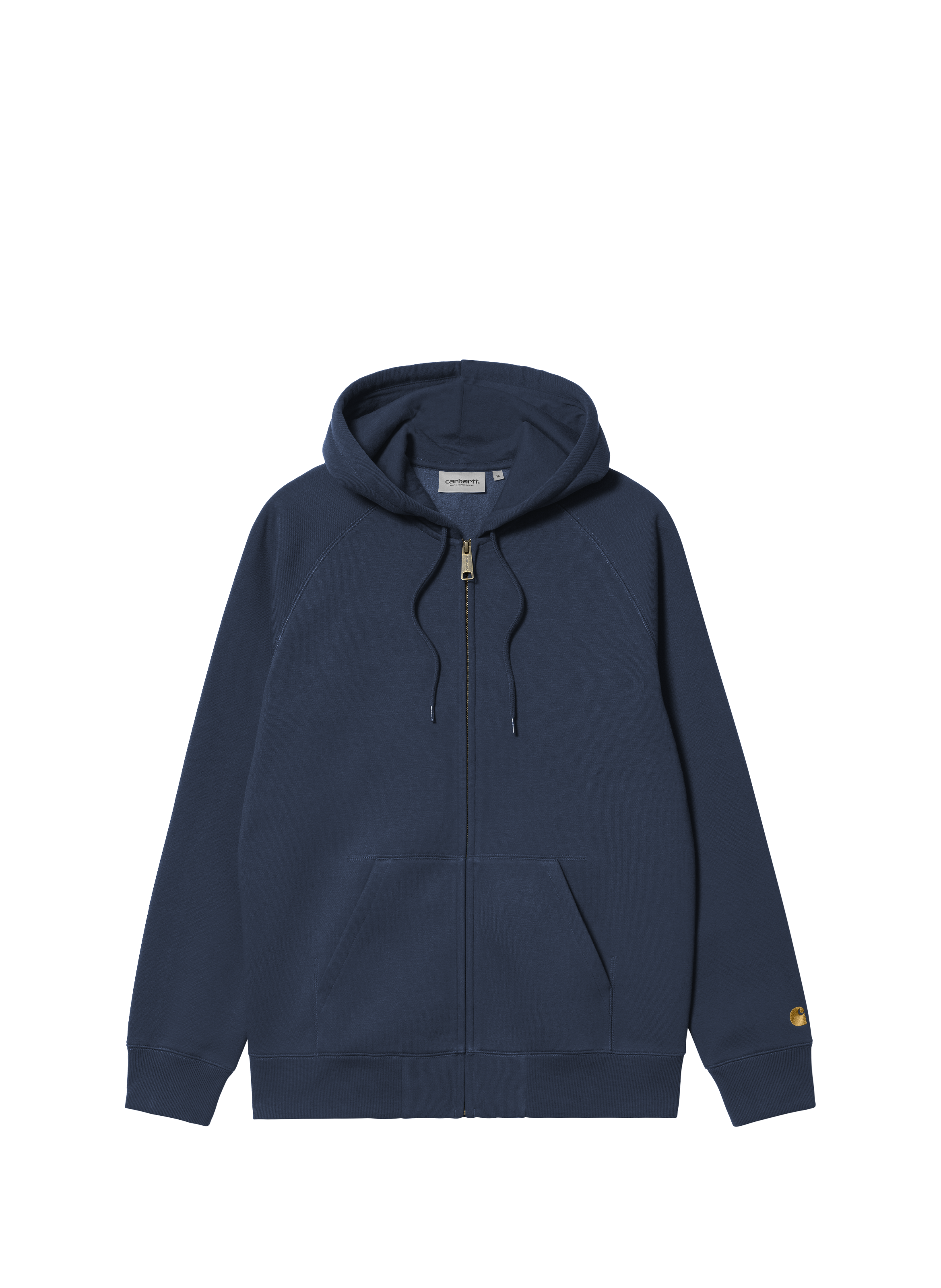 Hoodie zippé à capuche en coton mélangé CARHARTT WIP Bleu