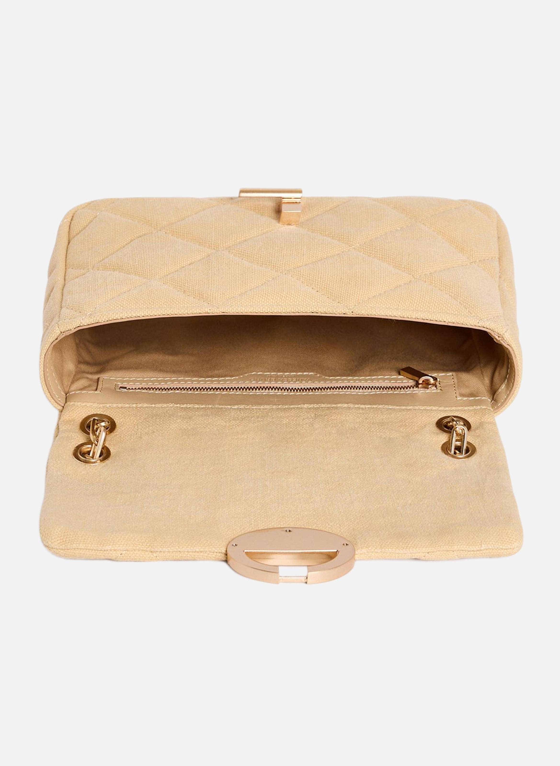 Grand sac moon en lin VANESSA BRUNO Orange