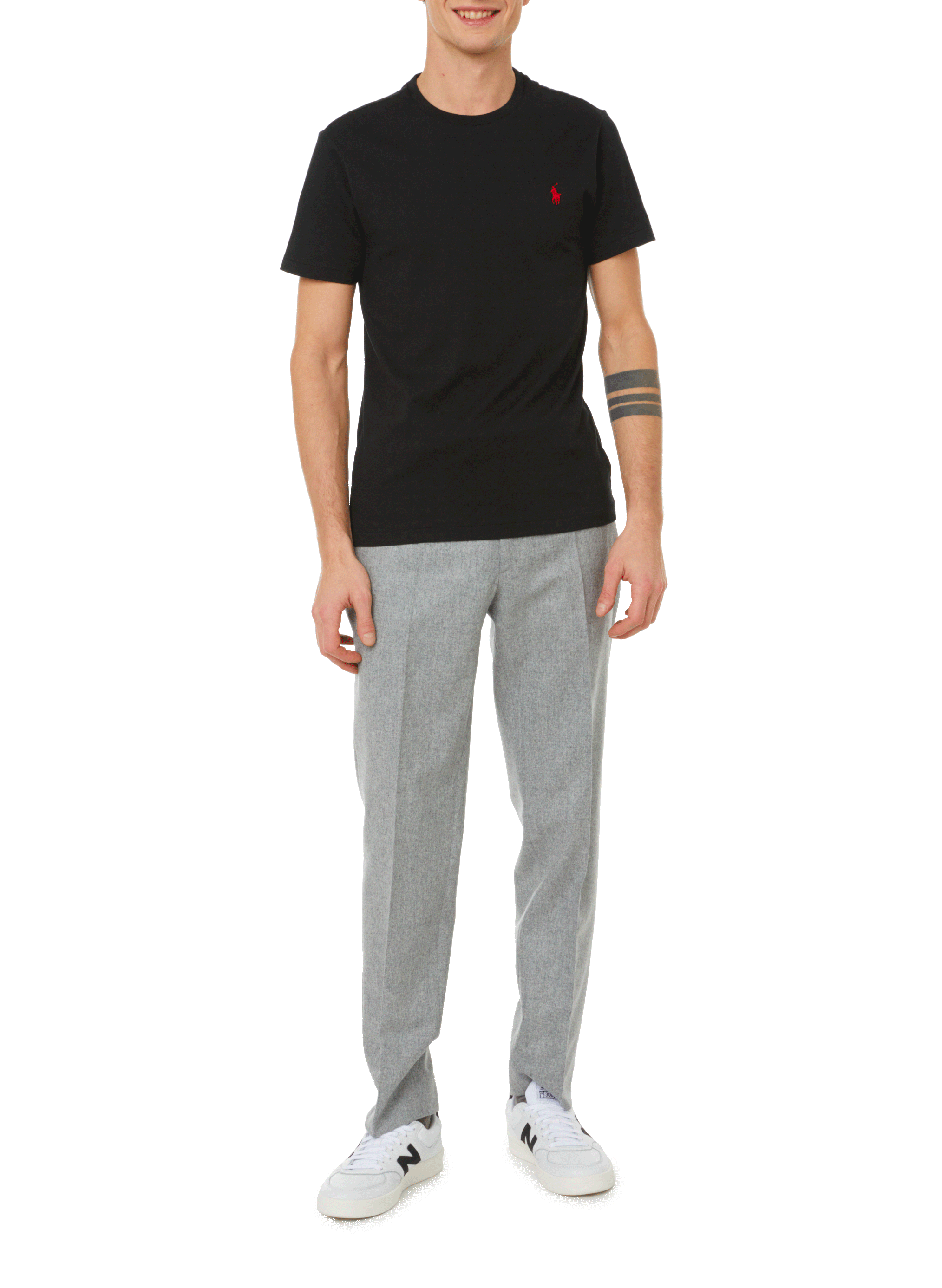 Straight-fit cotton T-shirt POLO RALPH LAUREN Black