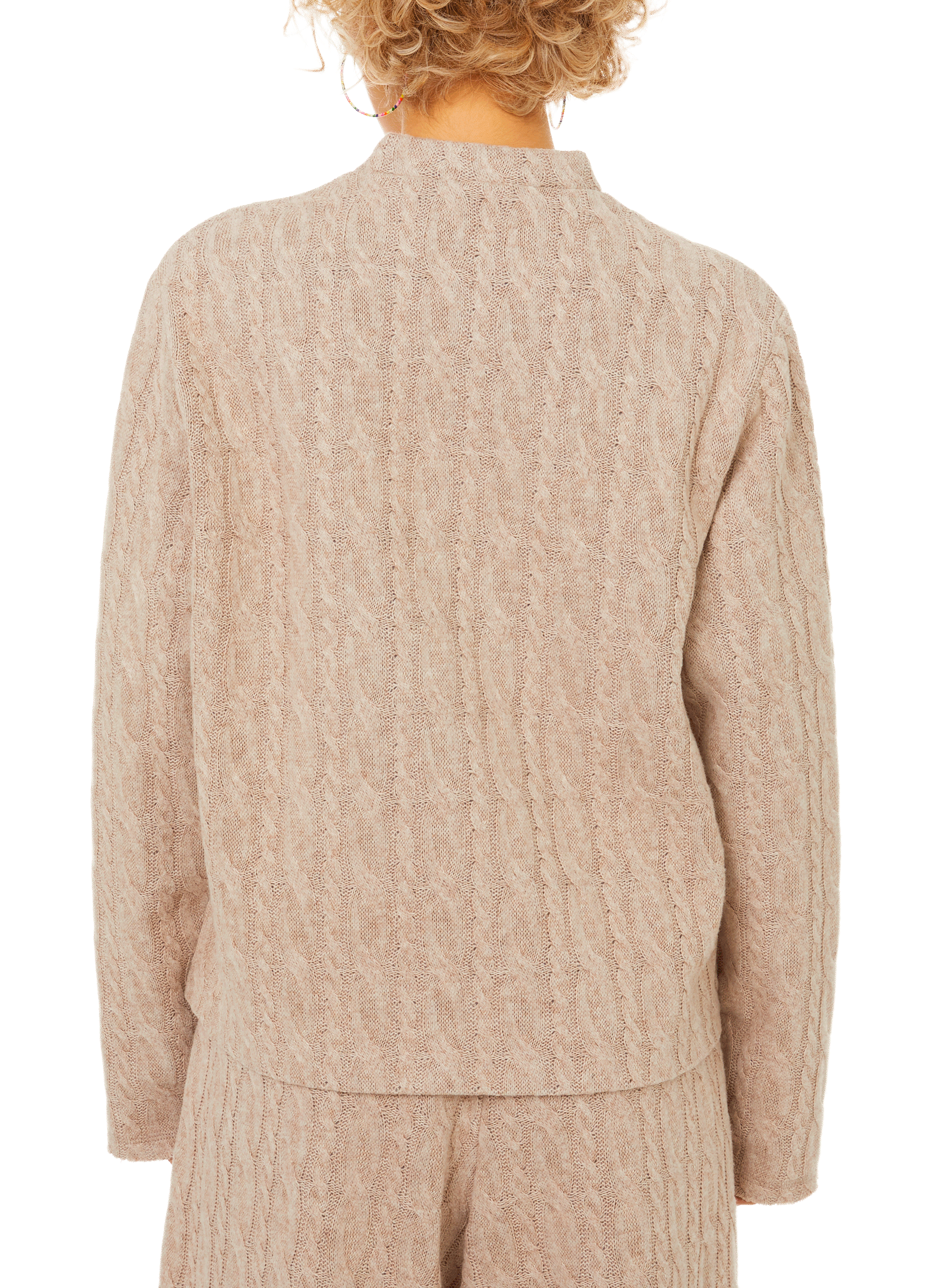 Cardigan en coton mélangé OPENING CEREMONY Beige