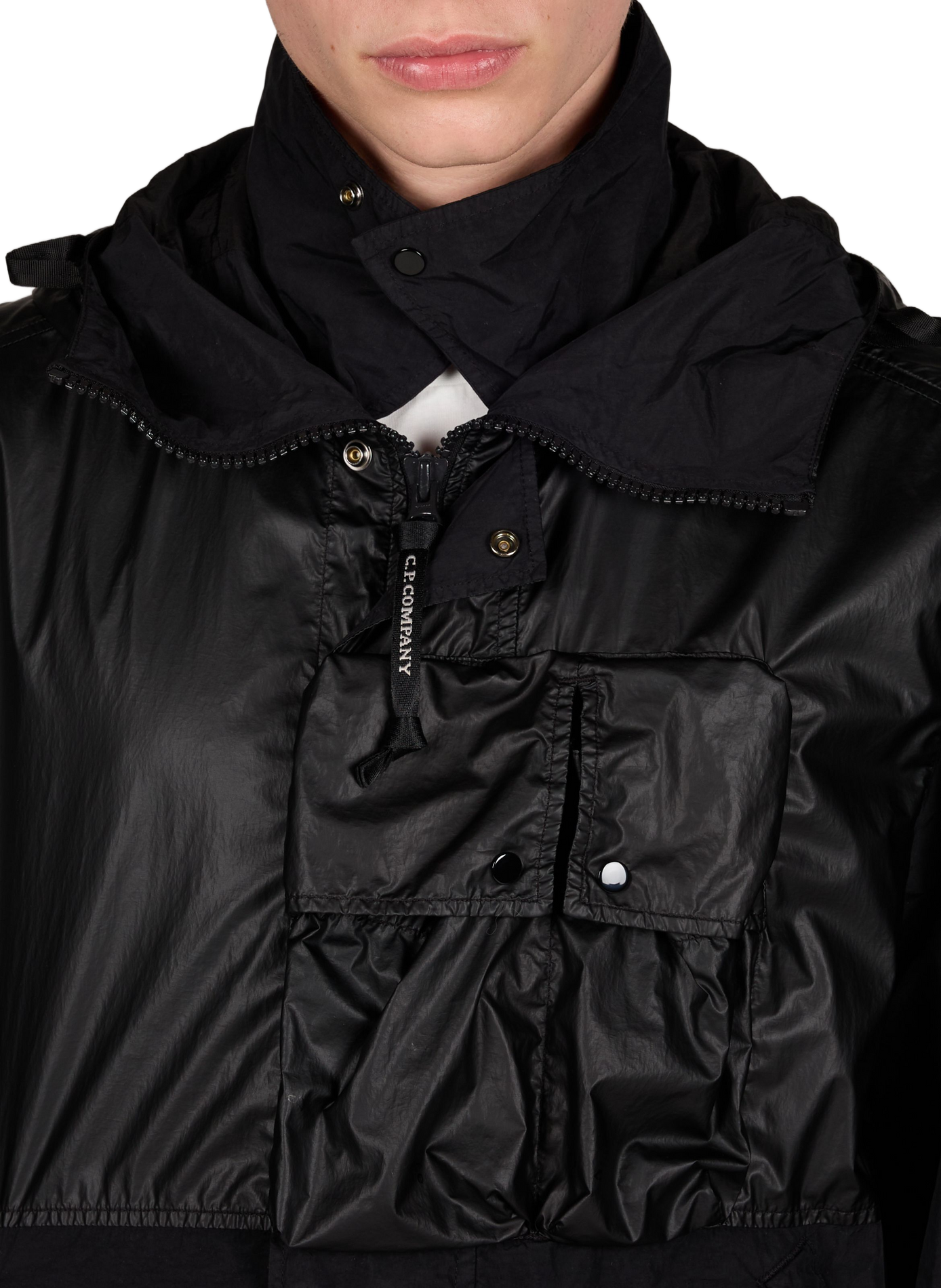 Hooded zipped jacket CP COMPANY Black