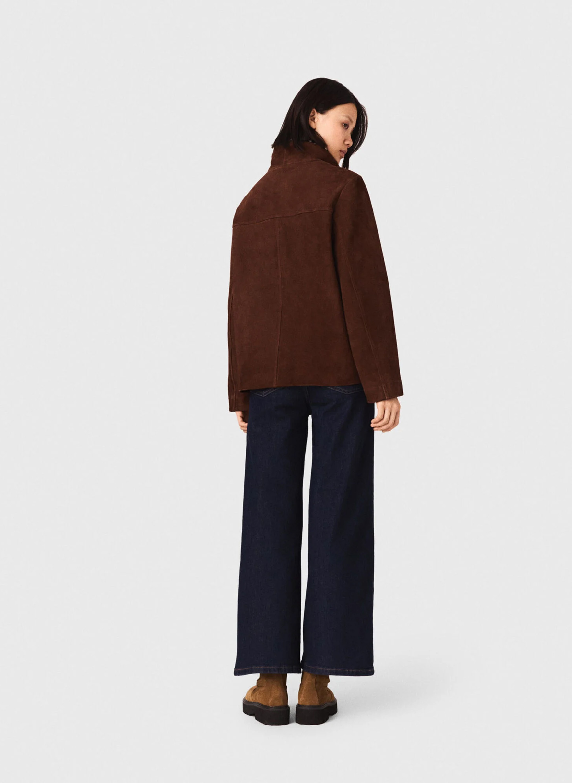 Jean large à poches plaquées MAJE Bleu