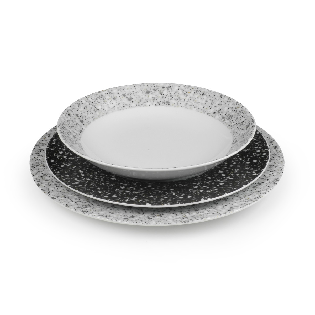Cosmo - service de vaisselle 18 pièces MEDARD DE NOBLAT Gris