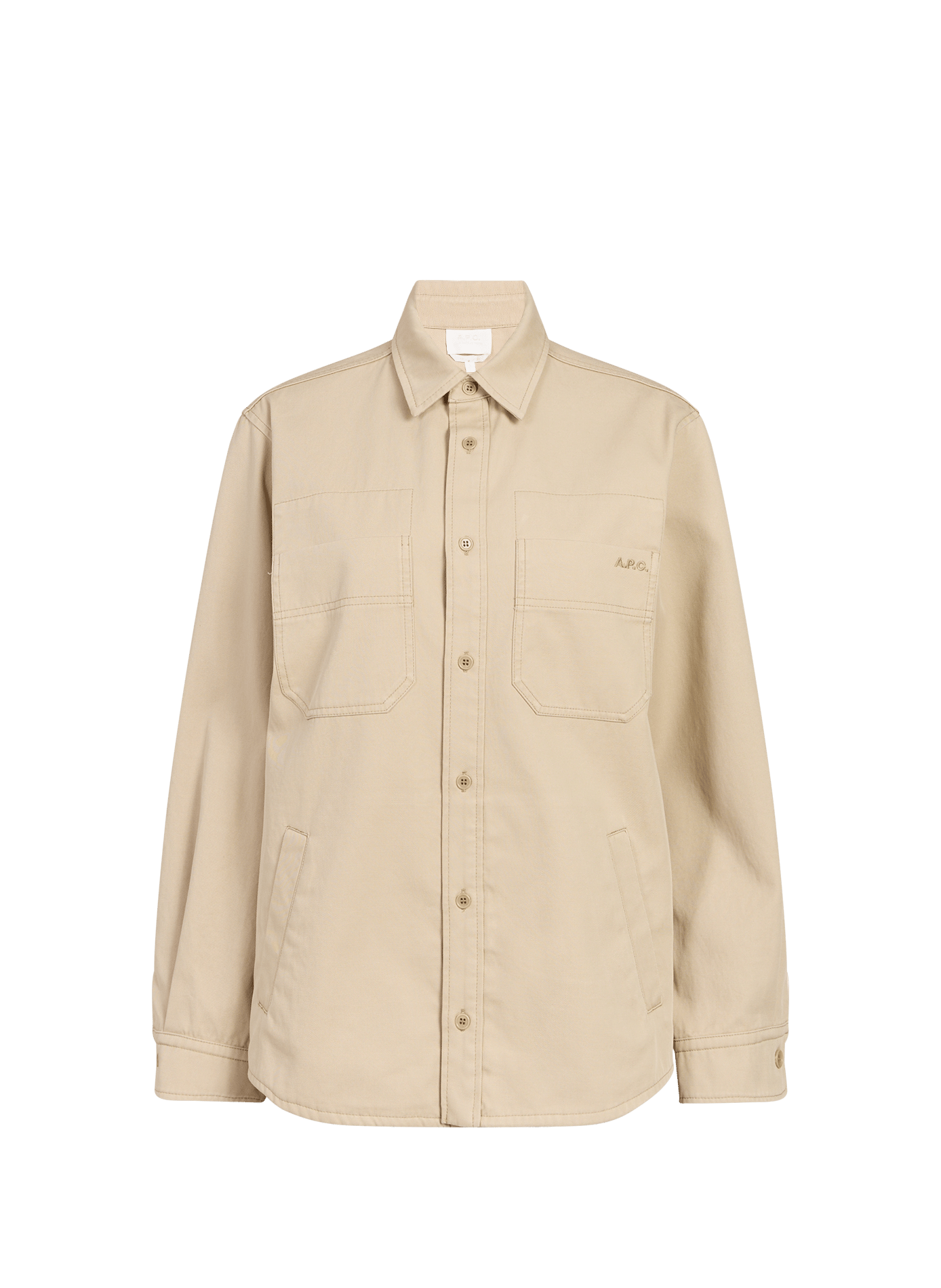 Surchemise unie en coton A.P.C. Beige