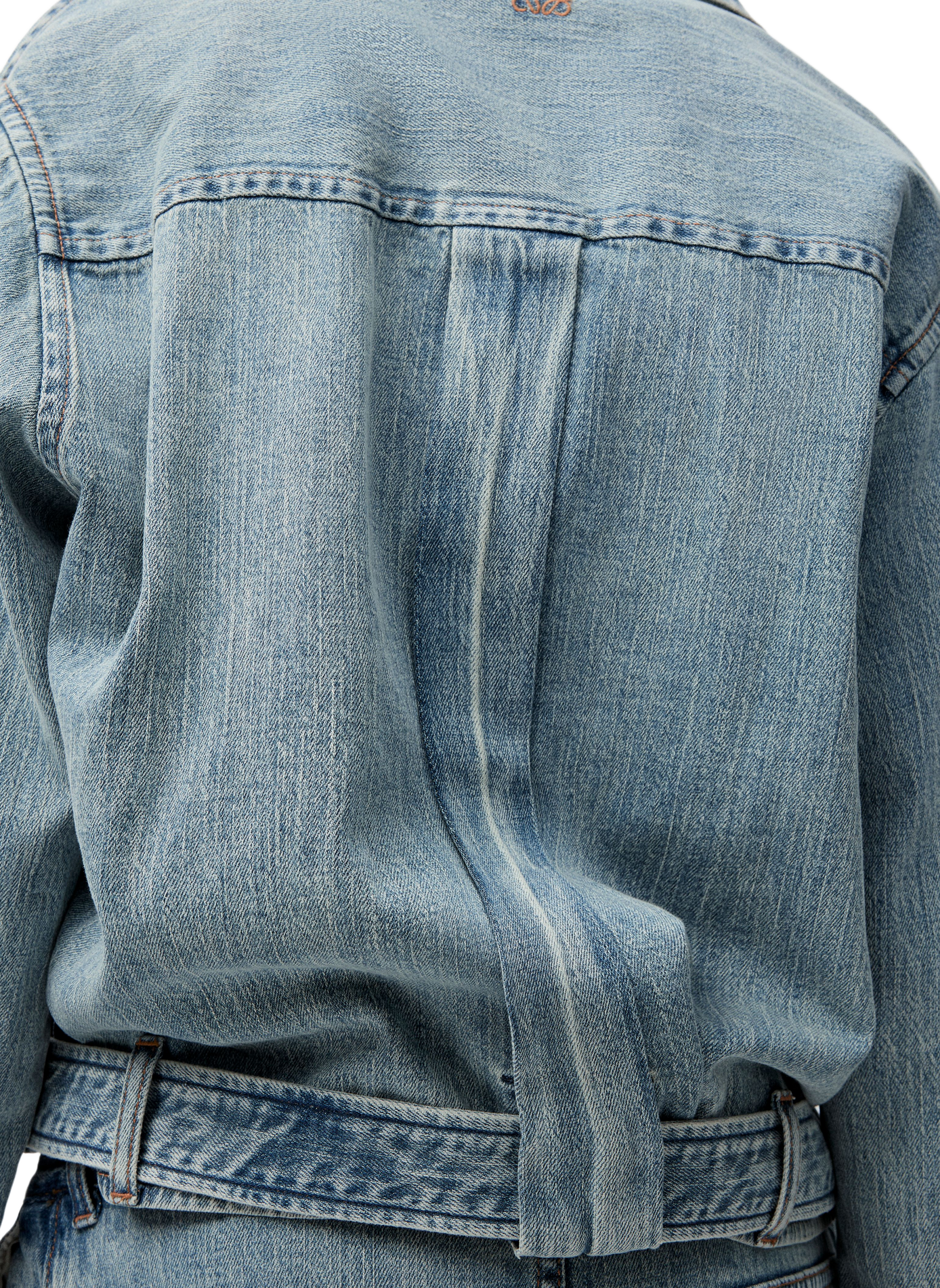 Draped denim shirt LOEWE Blue