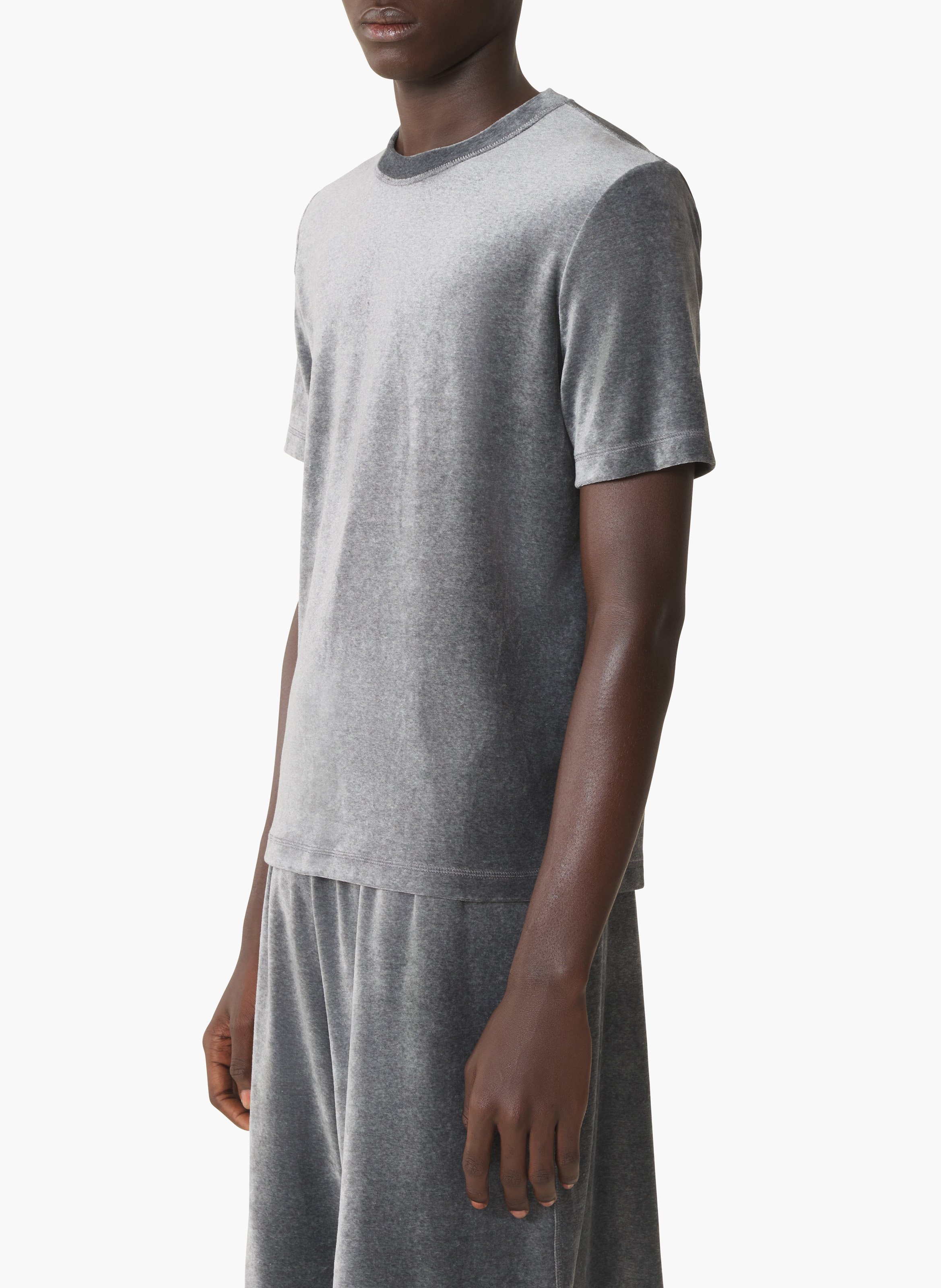 T-shirt en velours LANVIN Gris
