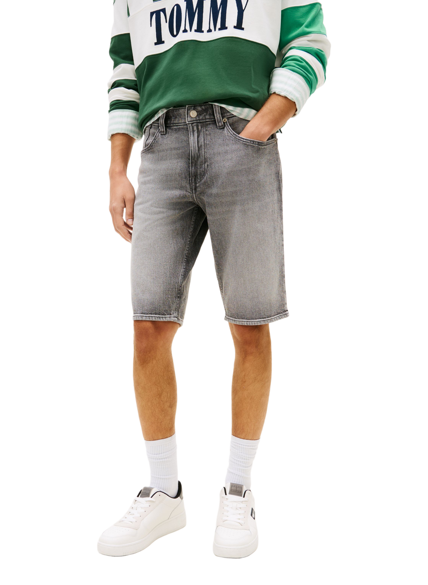 Short in blended cotton TOMMY HILFIGER Grey