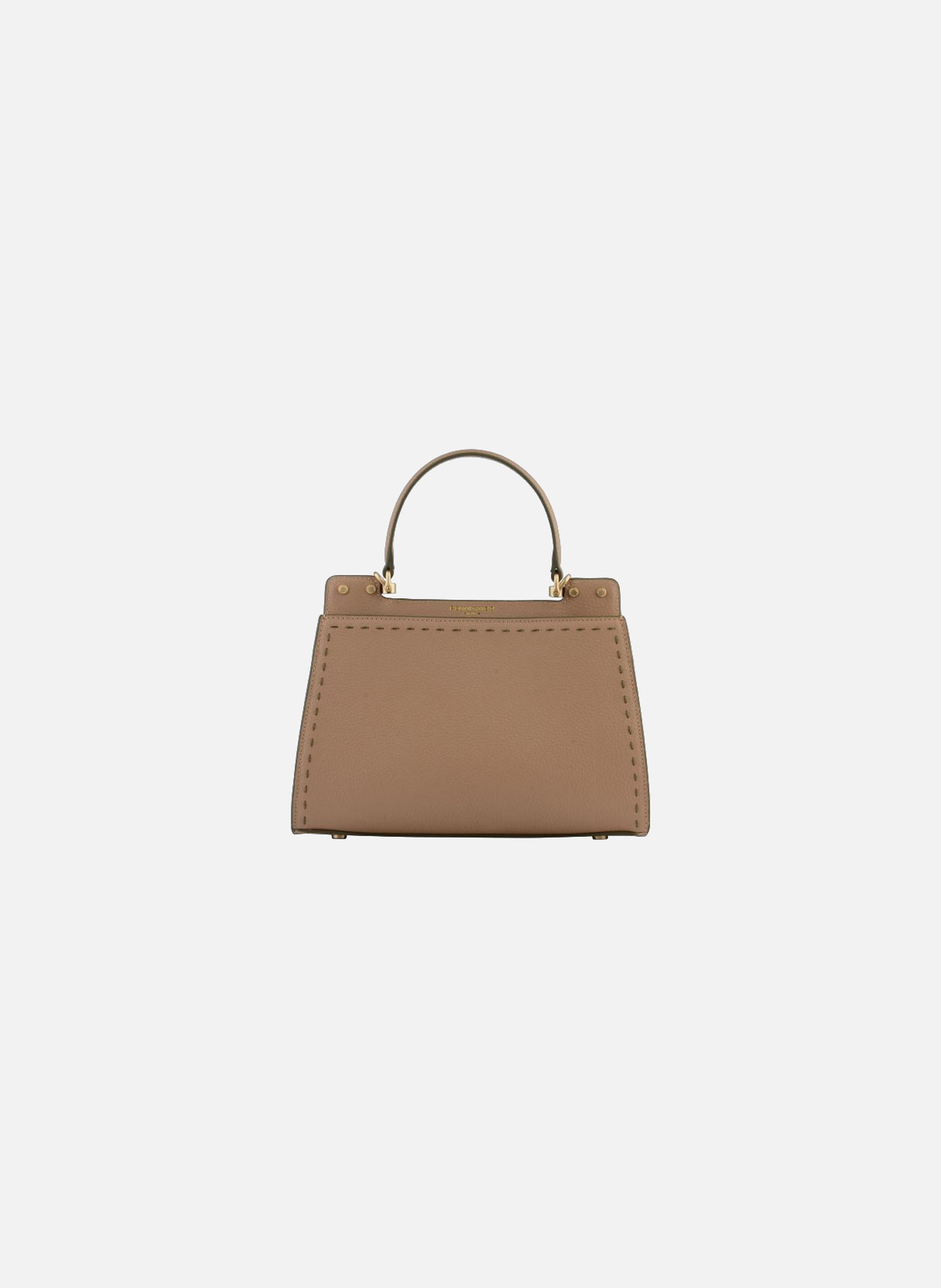 Trianon | sac à main micro en cuir de vachette POURCHET Kaki