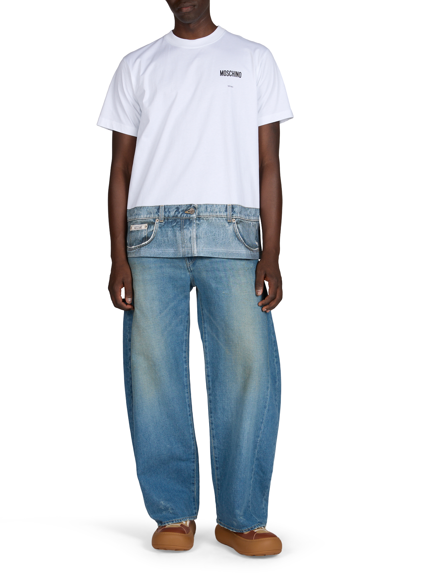 Jean ample en coton SSSTEIN Bleu