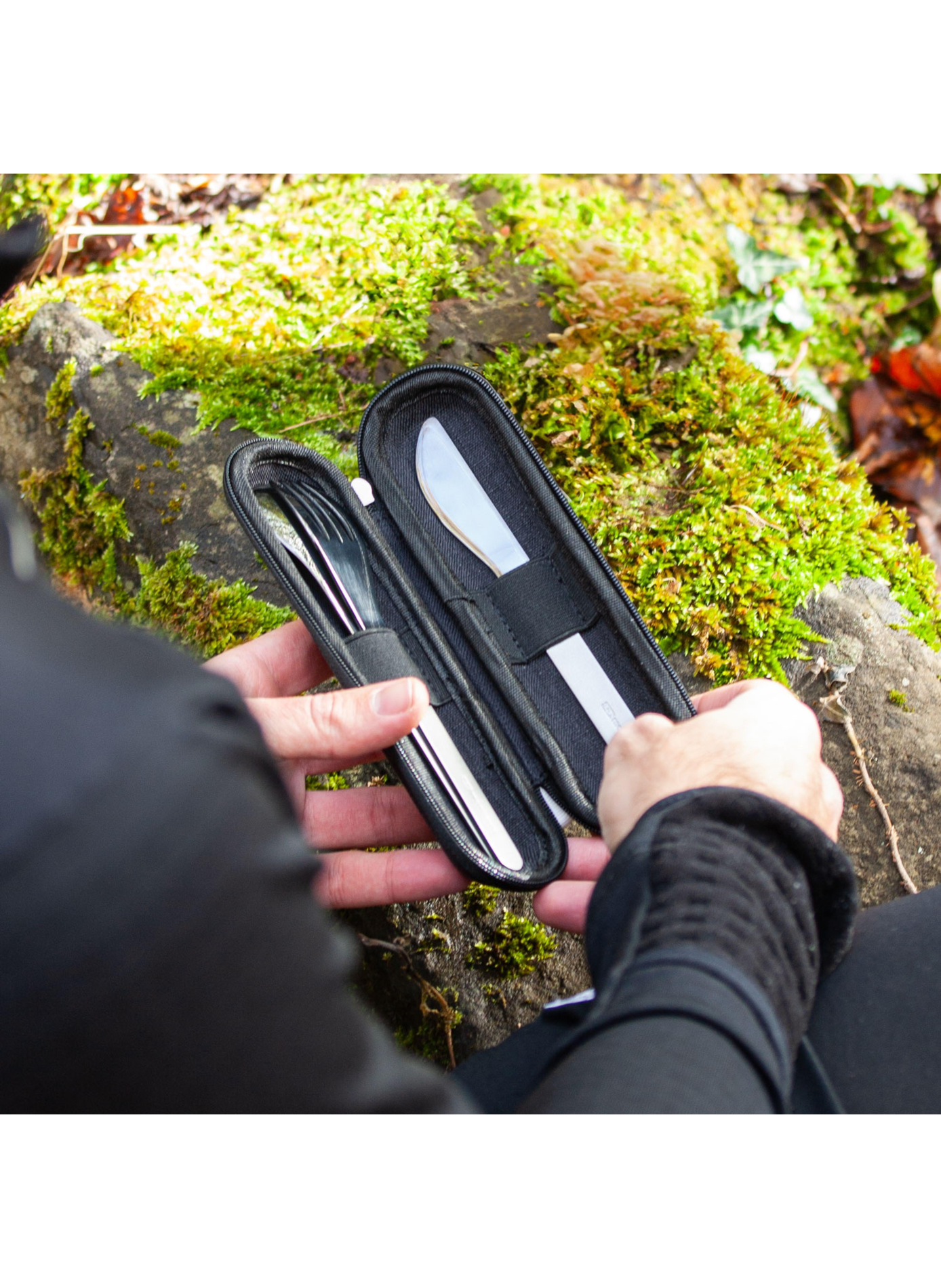 Ménagère de 3 couverts Slim Nest MONBENTO Noir