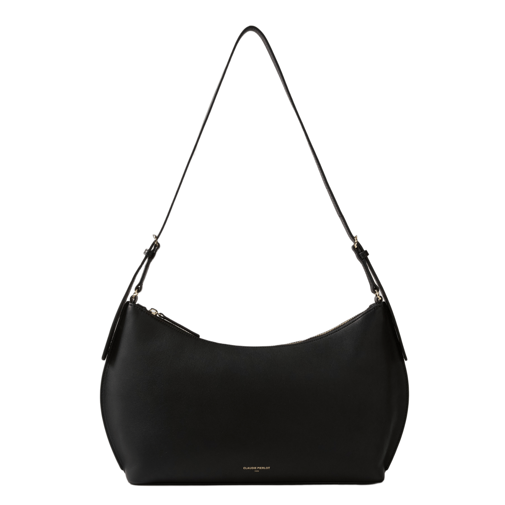 Sac porté épaule en cuir CLAUDIE PIERLOT Noir