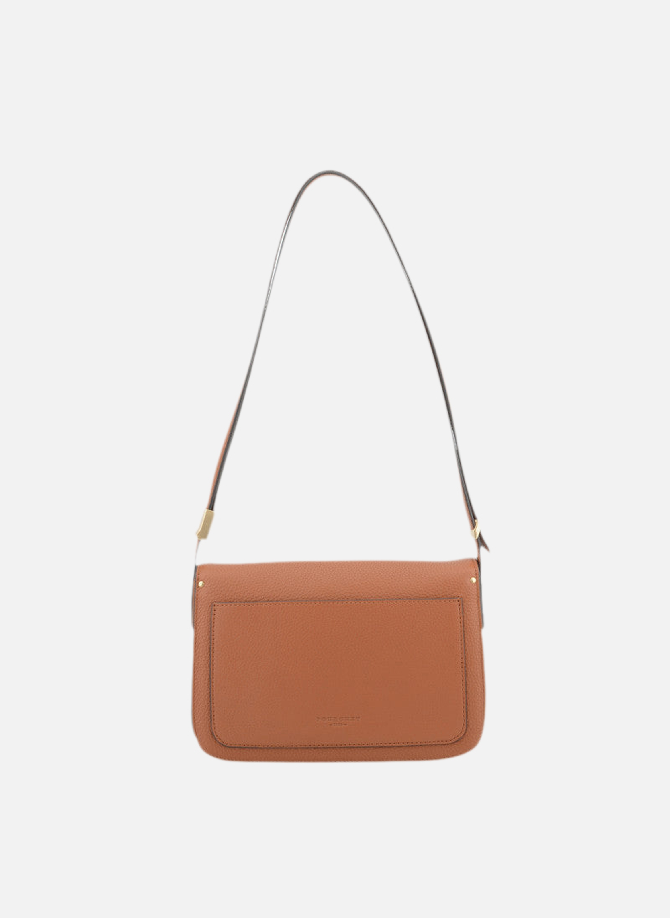 Auteuil | sac porté travers gm en cuir de vachette POURCHET Marron