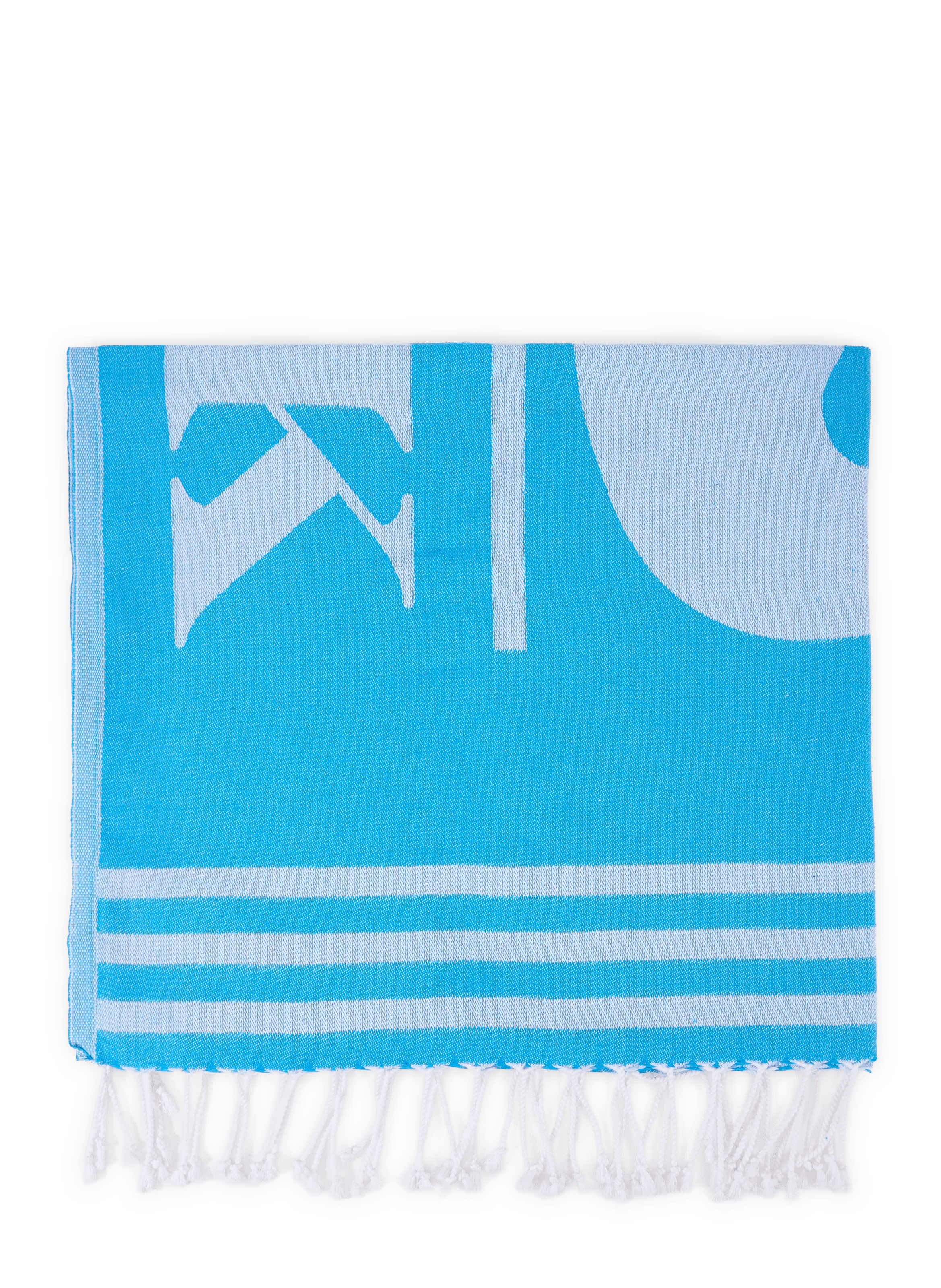 Fouta en jacquard en coton SUNDEK Bleu
