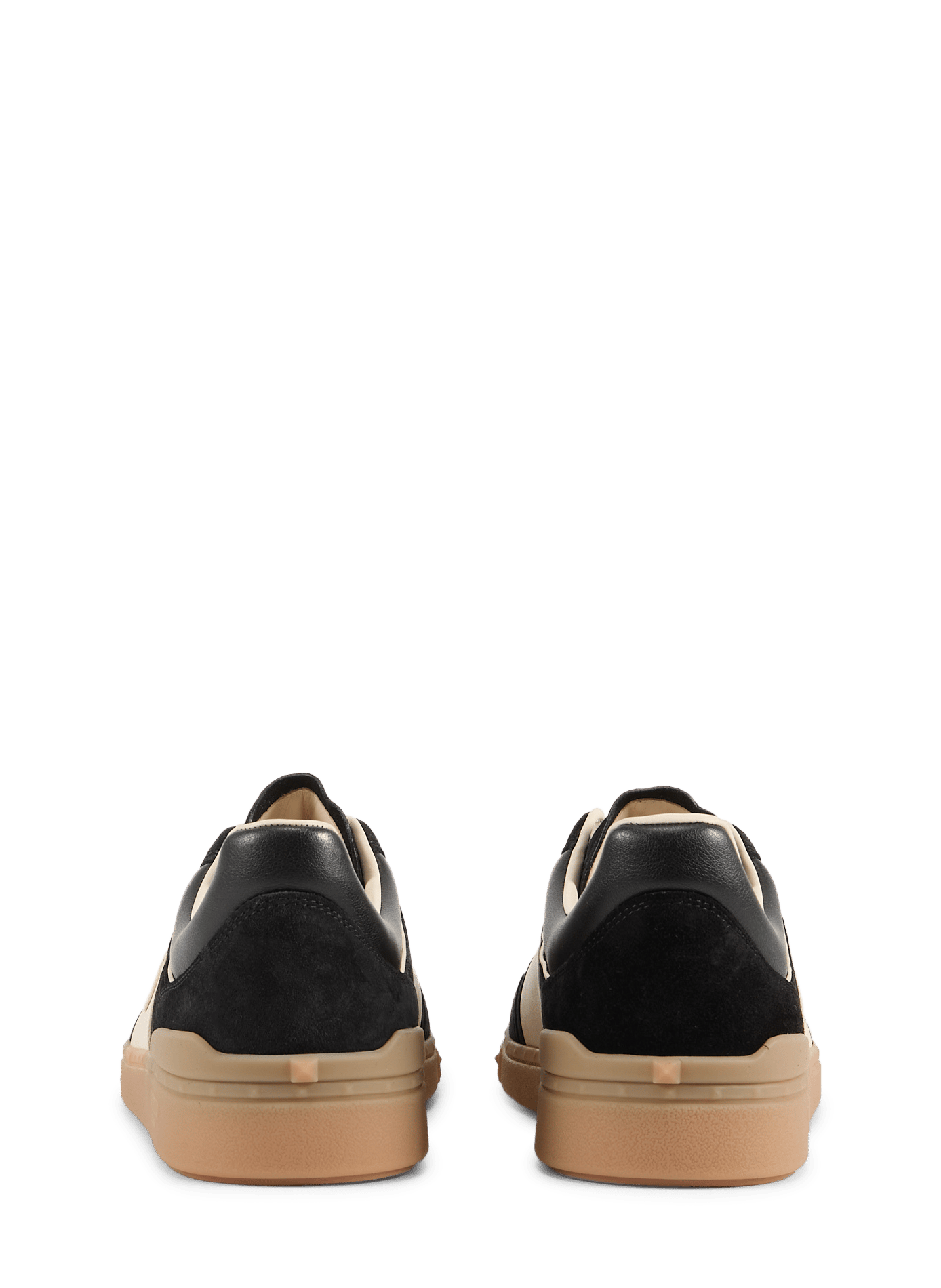 Low-top leather sneakers VALENTINO Black