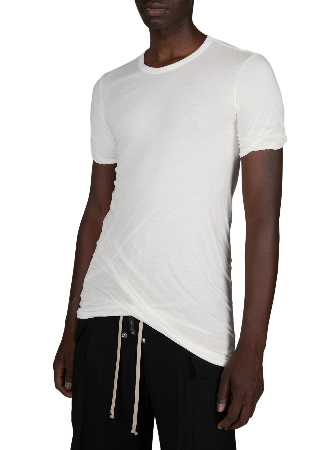T-shirt droit en coton | Blanc RICK OWENS Homme