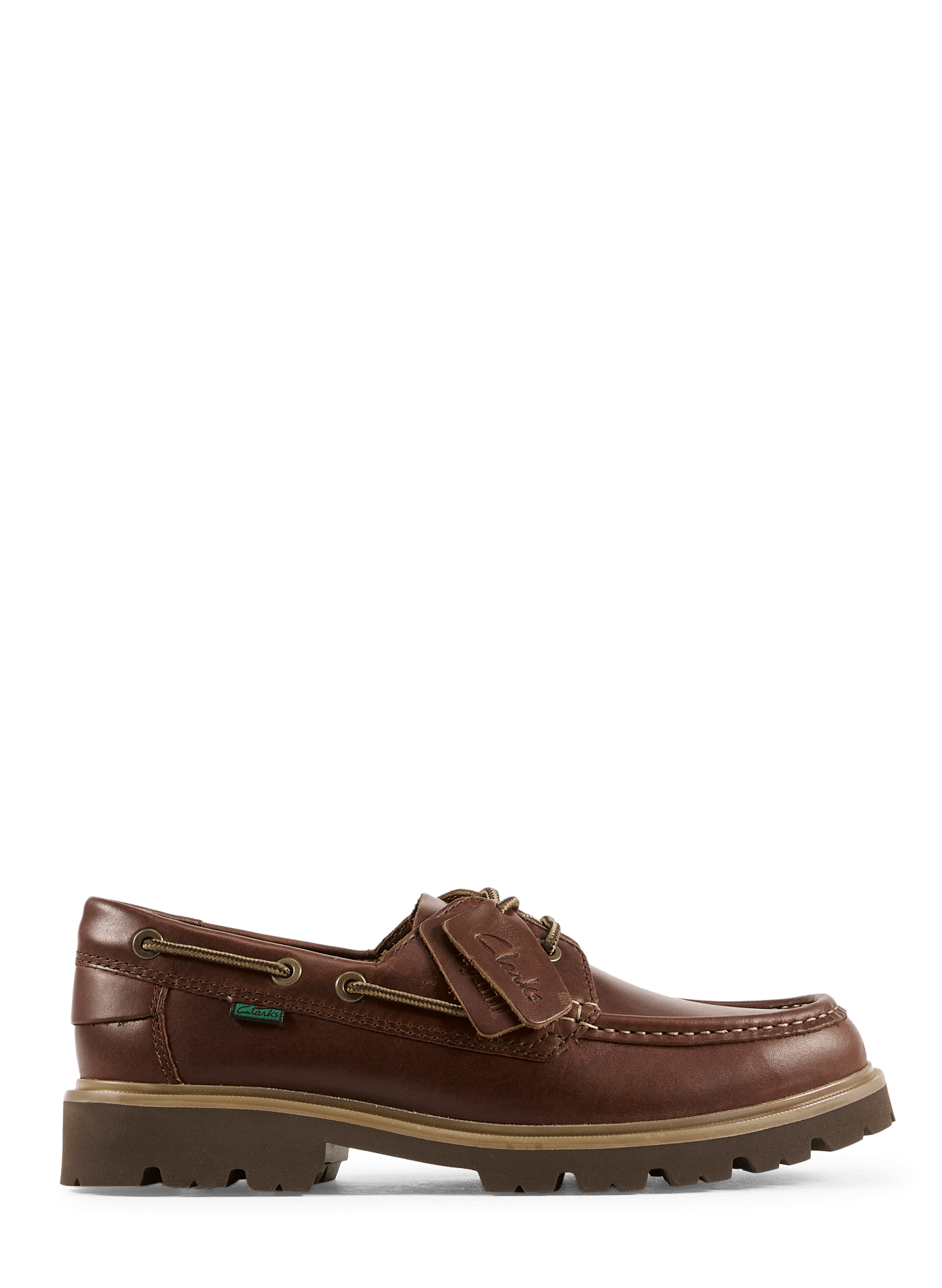 Mocassins Cleyhill Boat en cuir CLARKS Marron