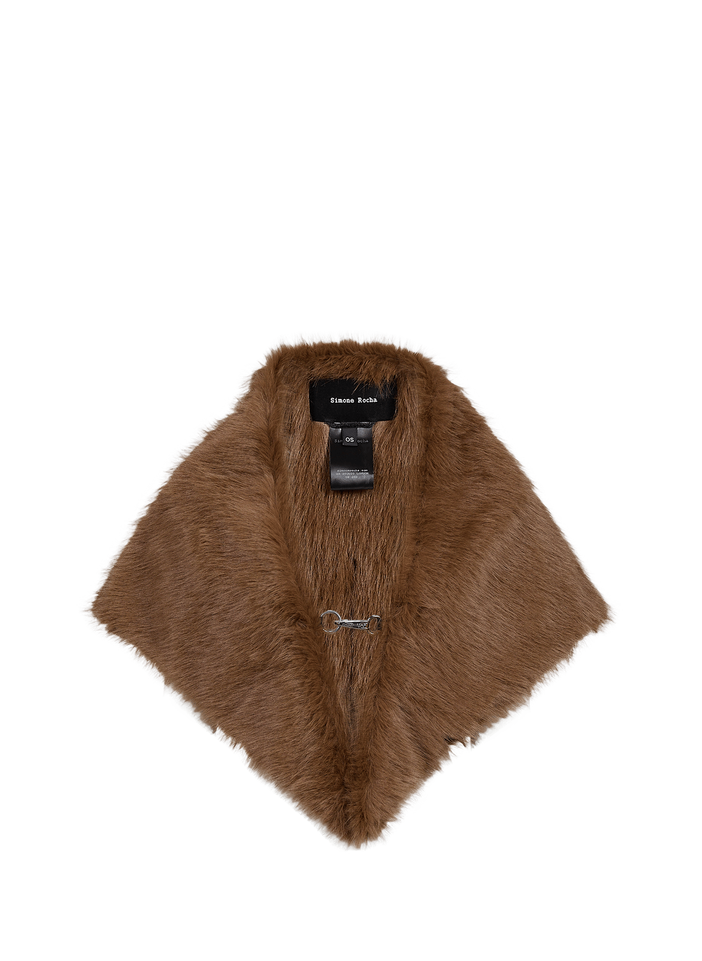 Echarpe en fausse fourrure SIMONE ROCHA Marron