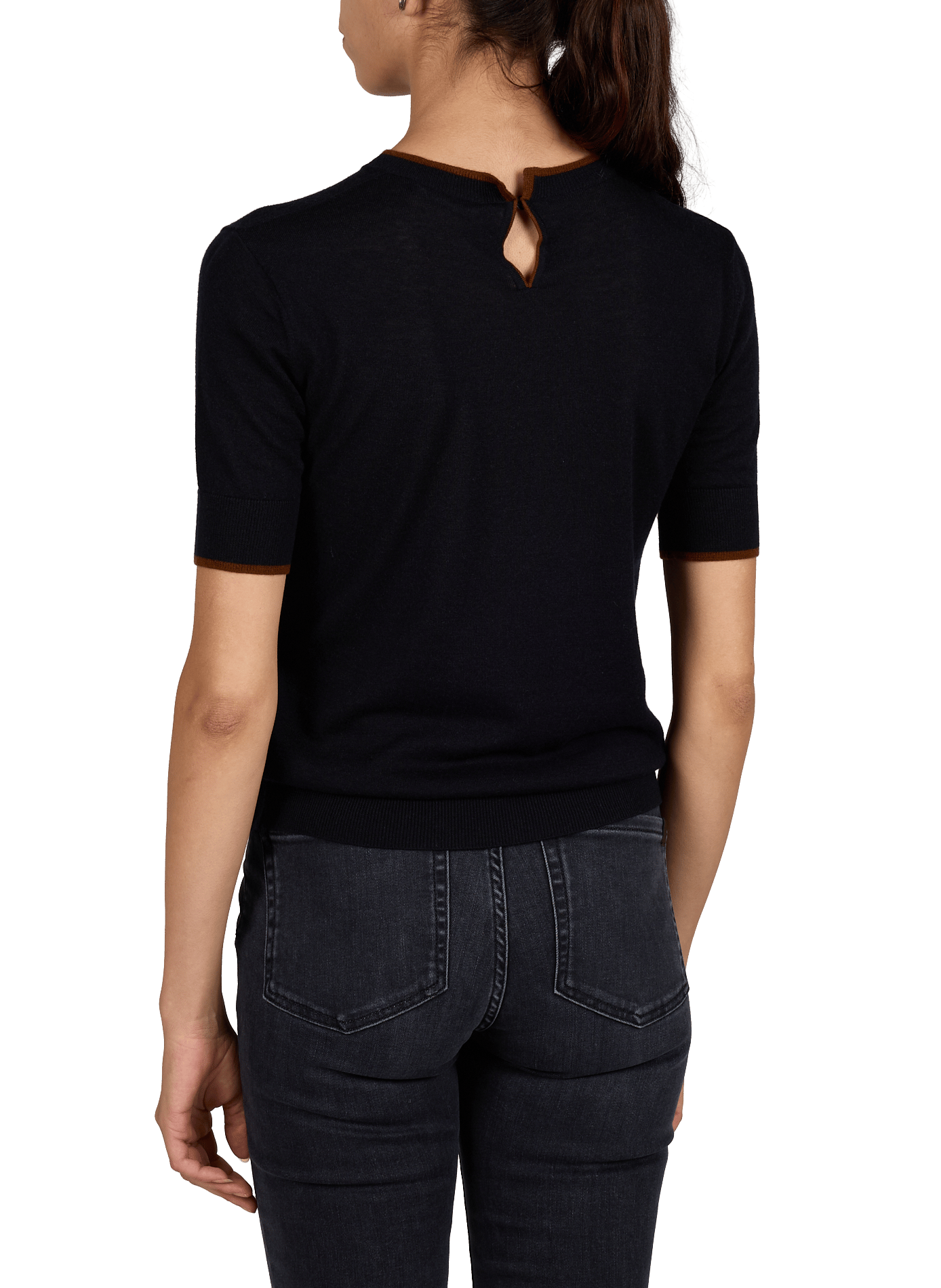 Round neck silk and wool sweater MAX MARA STUDIO Blue