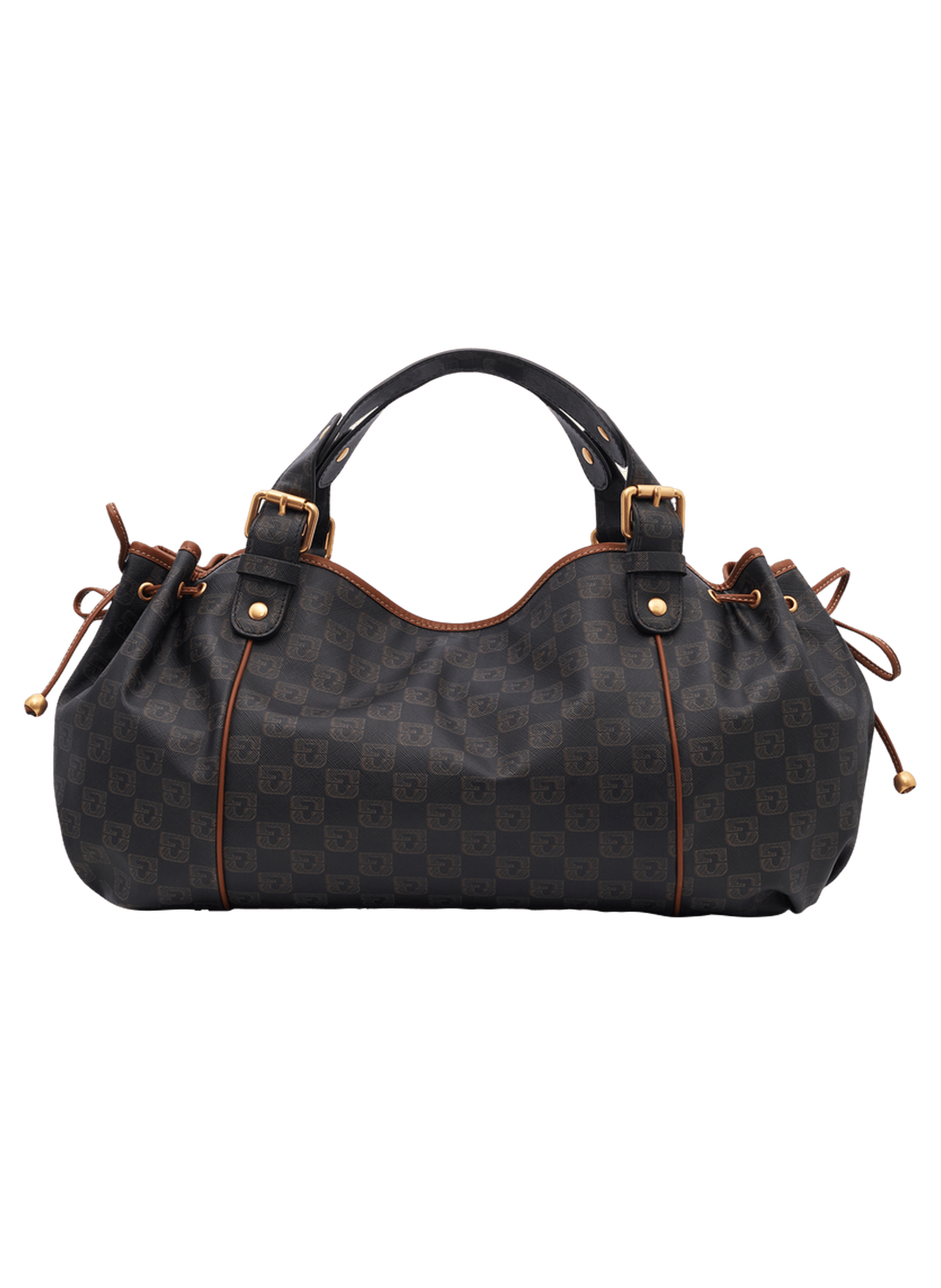 Sac à main en toile enduiteet cuir signé de patchs imprimés - 24h GERARD DAREL Multicolore
