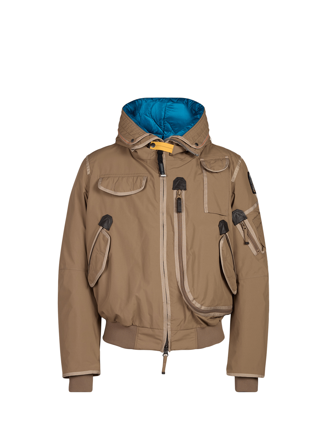 Straight Gobi Parka with High Collar PARAJUMPERS Brown