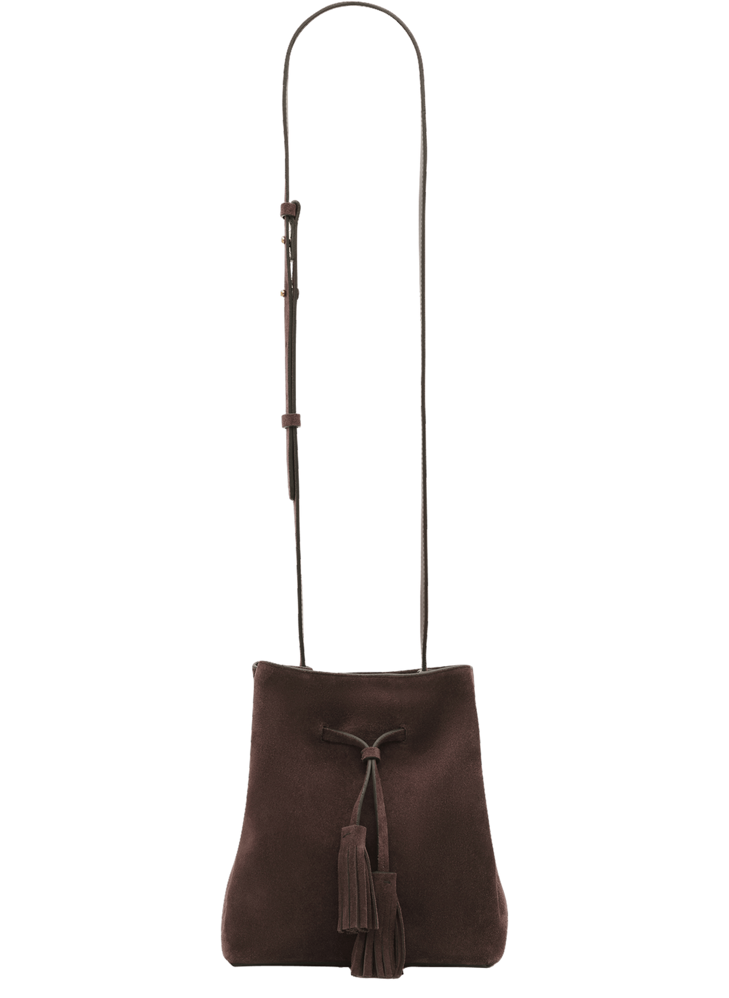 Seau en cuir velours - mini saxo two GERARD DAREL Marron