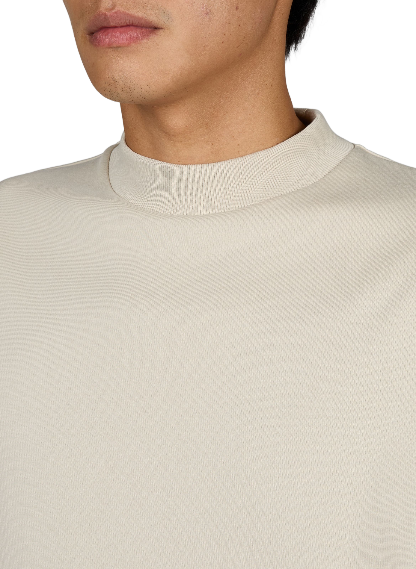 Loose cotton T-shirt SEVENTH Beige