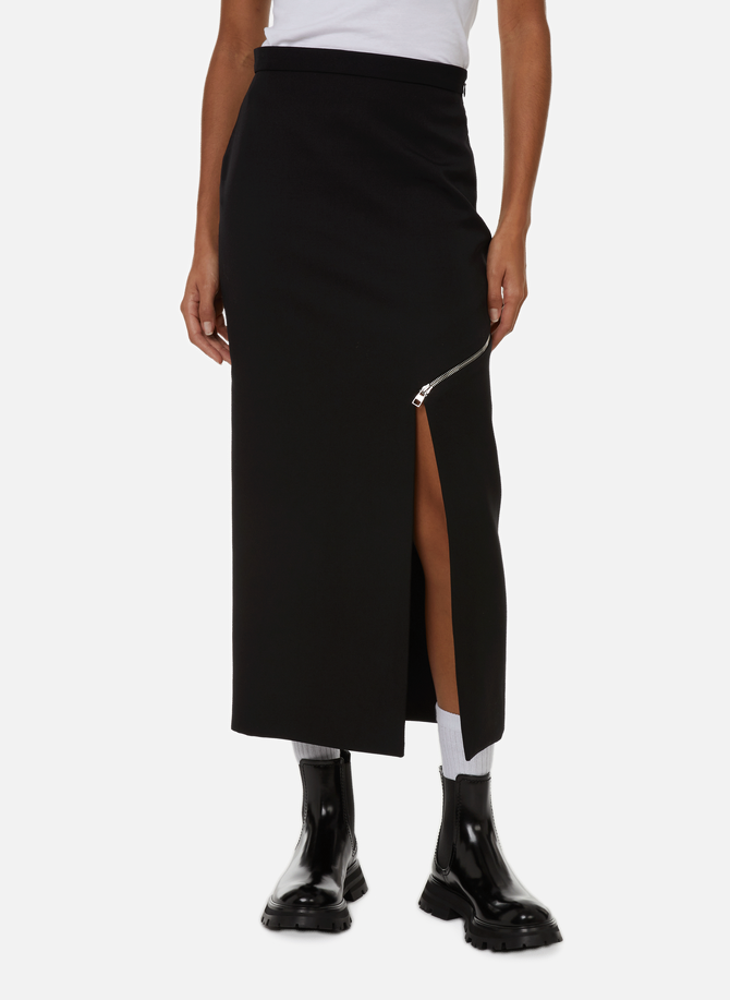 Pencil skirt with zipped slit ALEXANDER MCQUEEN