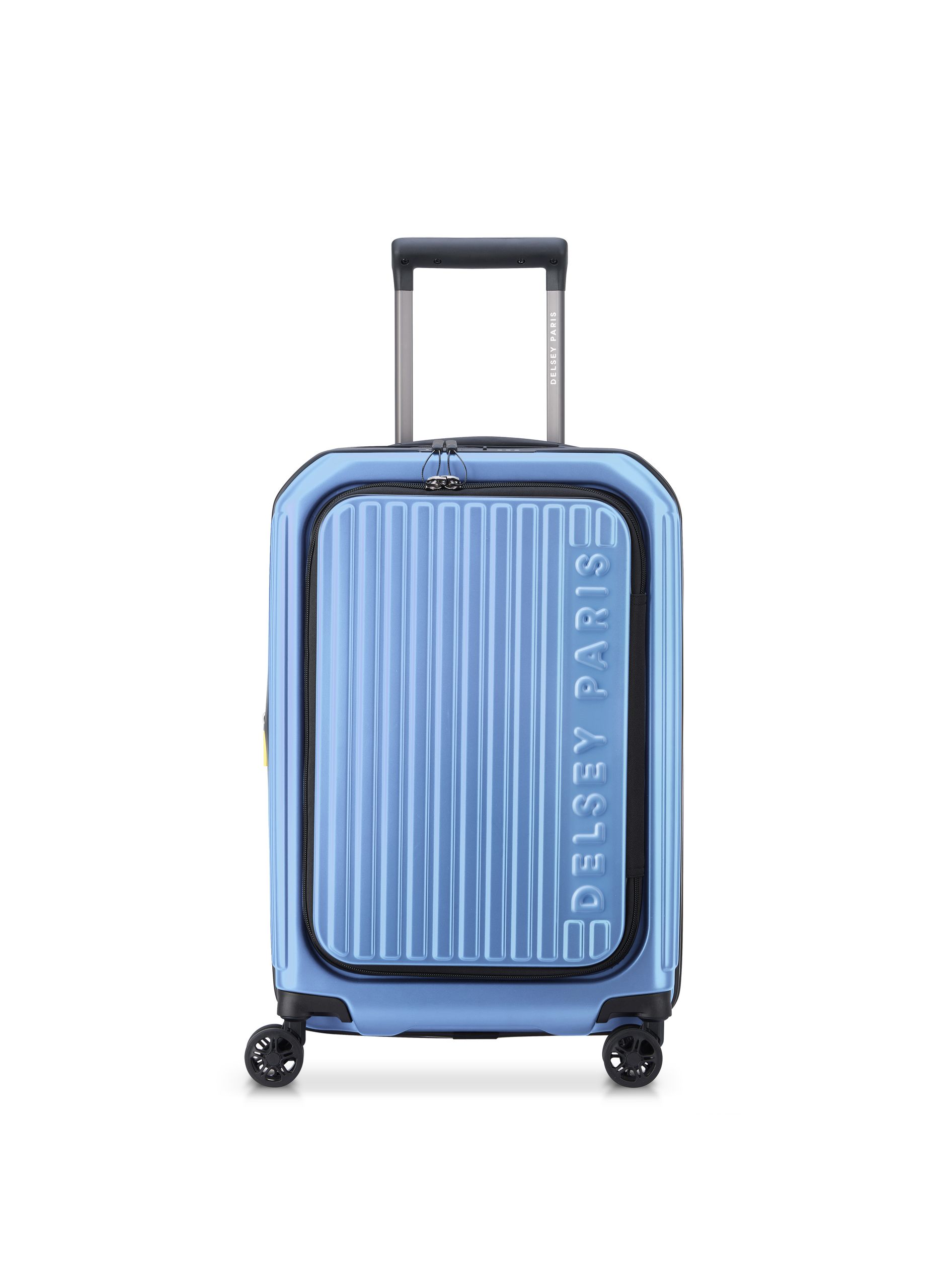 Valise cabine rigide taille s - securitime zip DELSEY PARIS Bleu