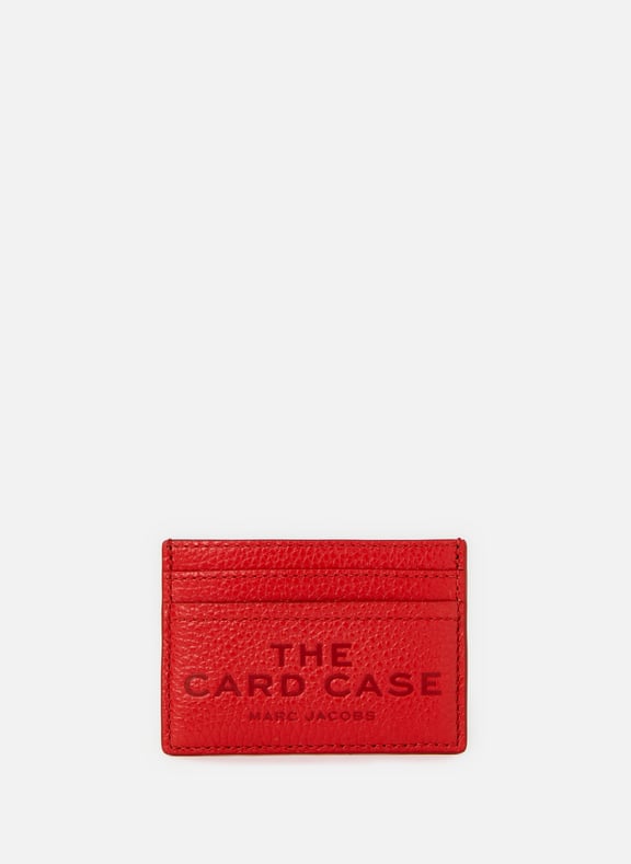 Porte-cartes The Leather Card Case Rouge by MARC JACOBS MARC JACOBS Porte-cartes The Leather Card Case Rouge