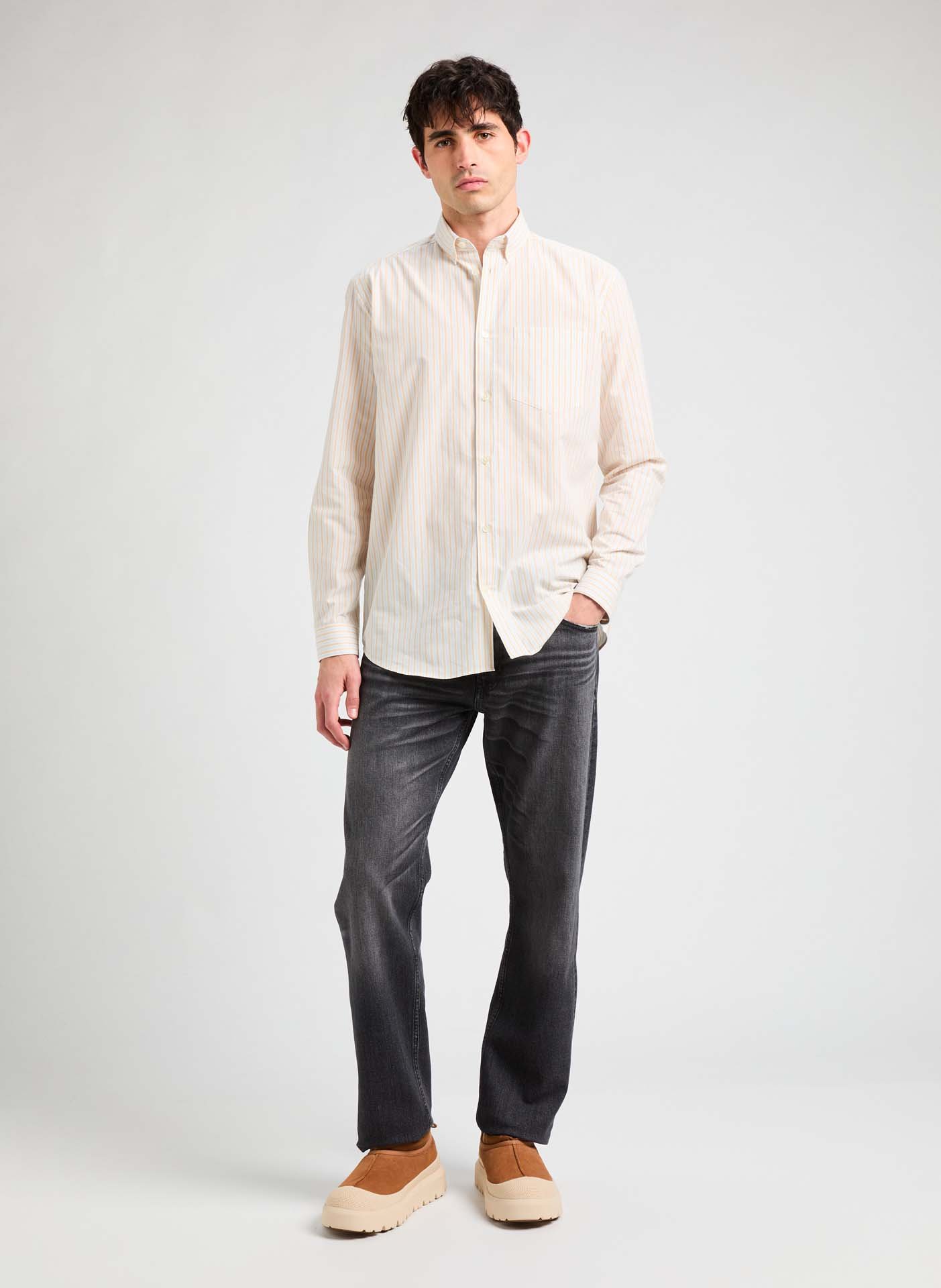 Chemise rayée Fomelos Bleu